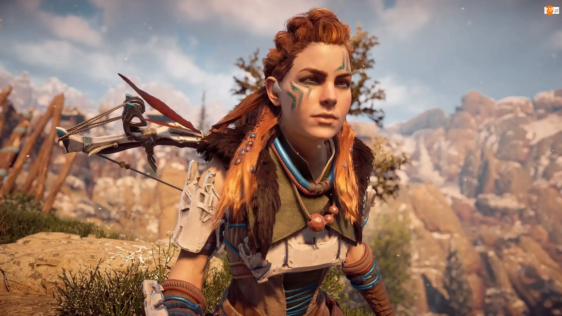 Horizon Zero Dawn, Aloy, Zbliżenie, Gra