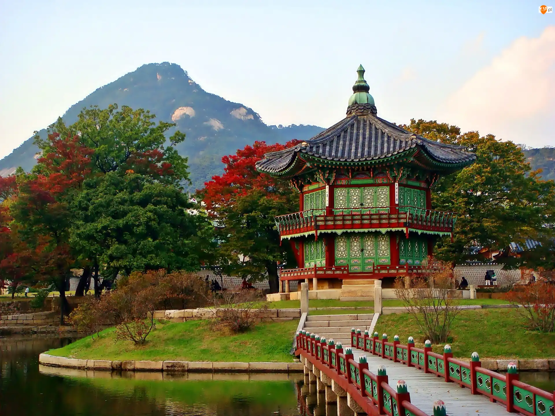 Seul, Pałac, Gyeongbok, Park