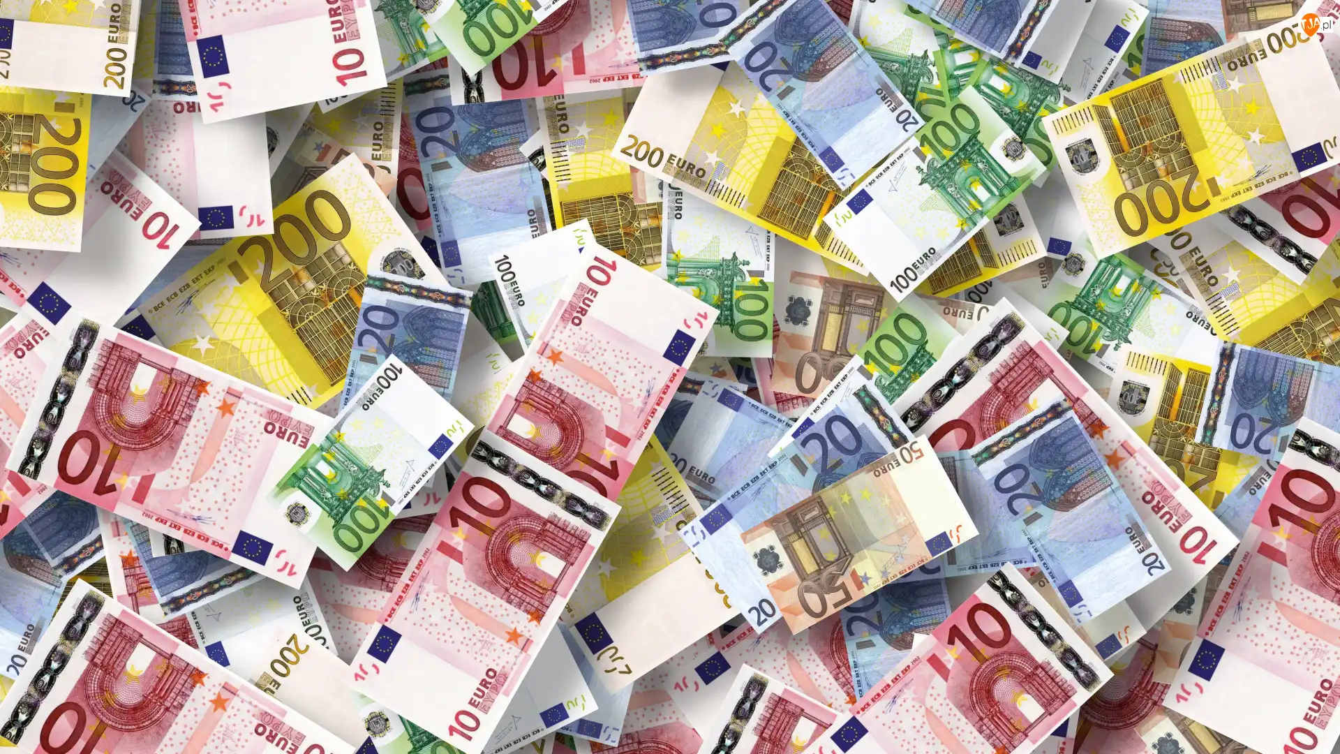 Banknoty, Waluta, Euro