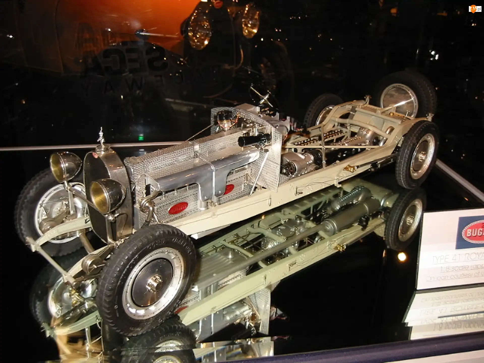 koła, Bugatti, szkielet , silnik