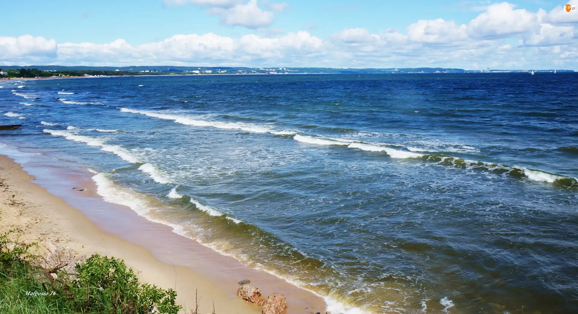 Woda, Plaża, Bałtyk, Morze, Fale