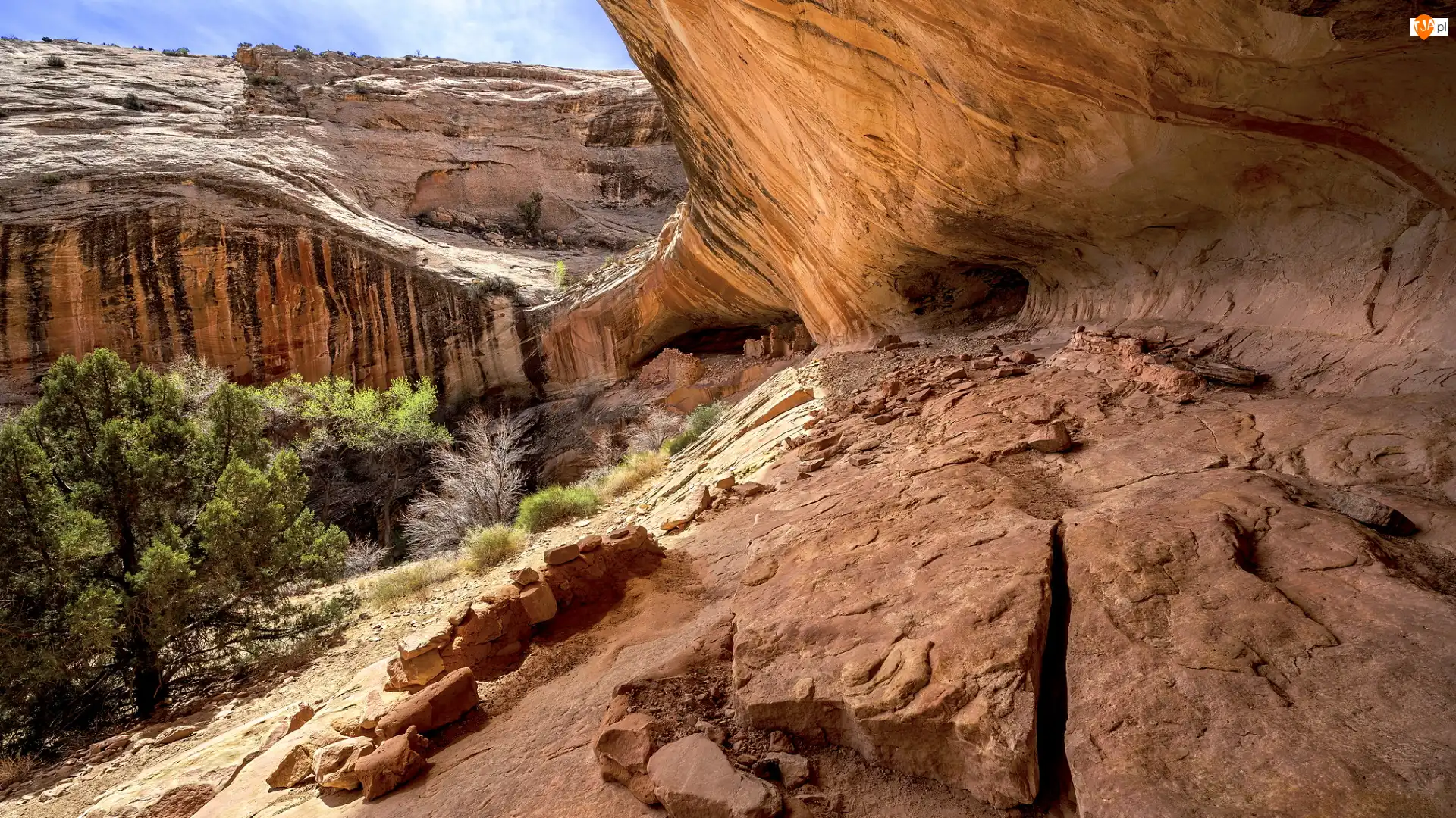 Jaskinia, Monarch cave, Stany Zjednoczone, Skały, Stan Utah, Hrabstwo San Juan, Płaskowyż Cedar Mesa