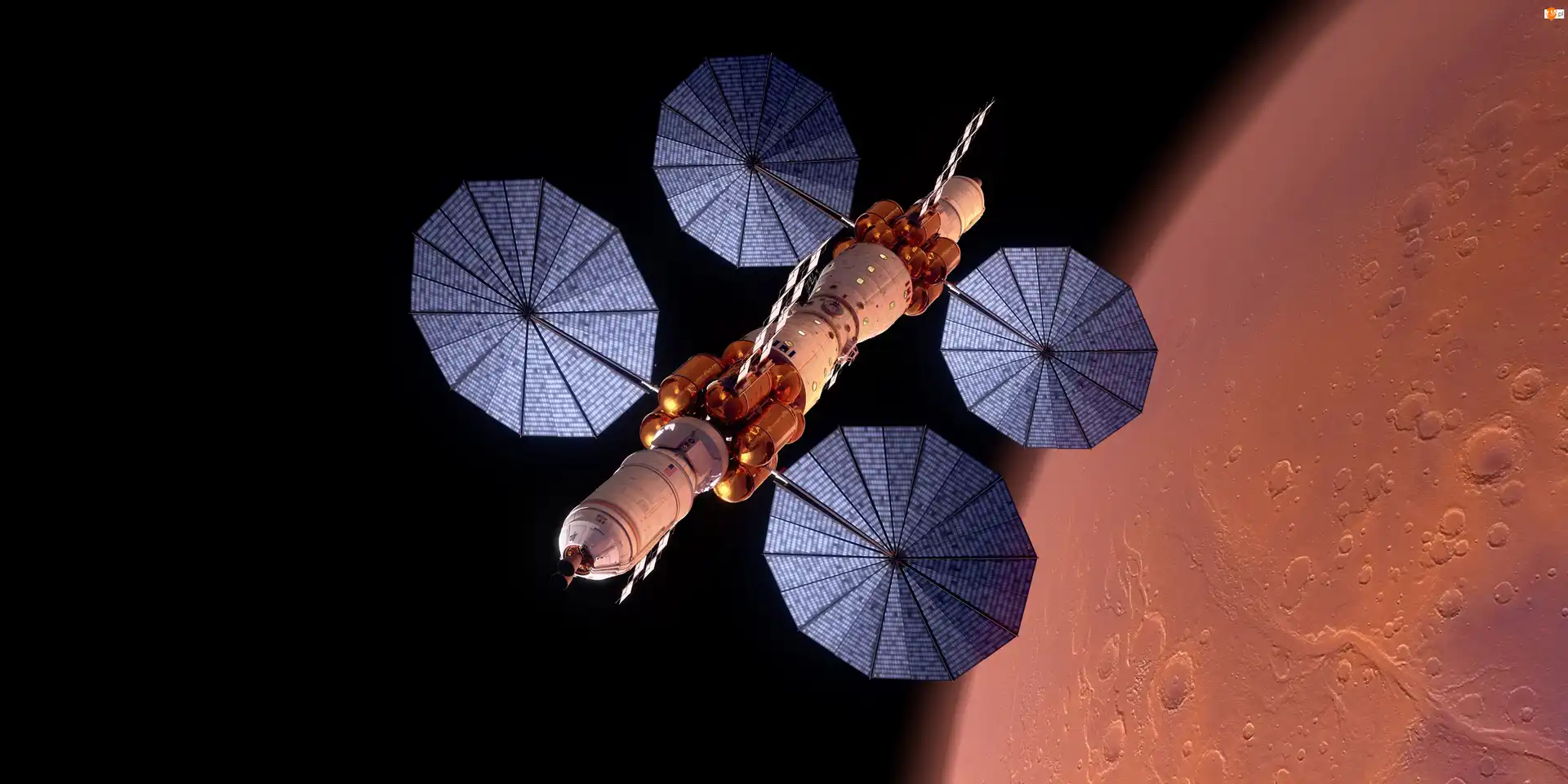 Lot, Satelita, Przestrzeń, Stacja kosmiczna, Mars