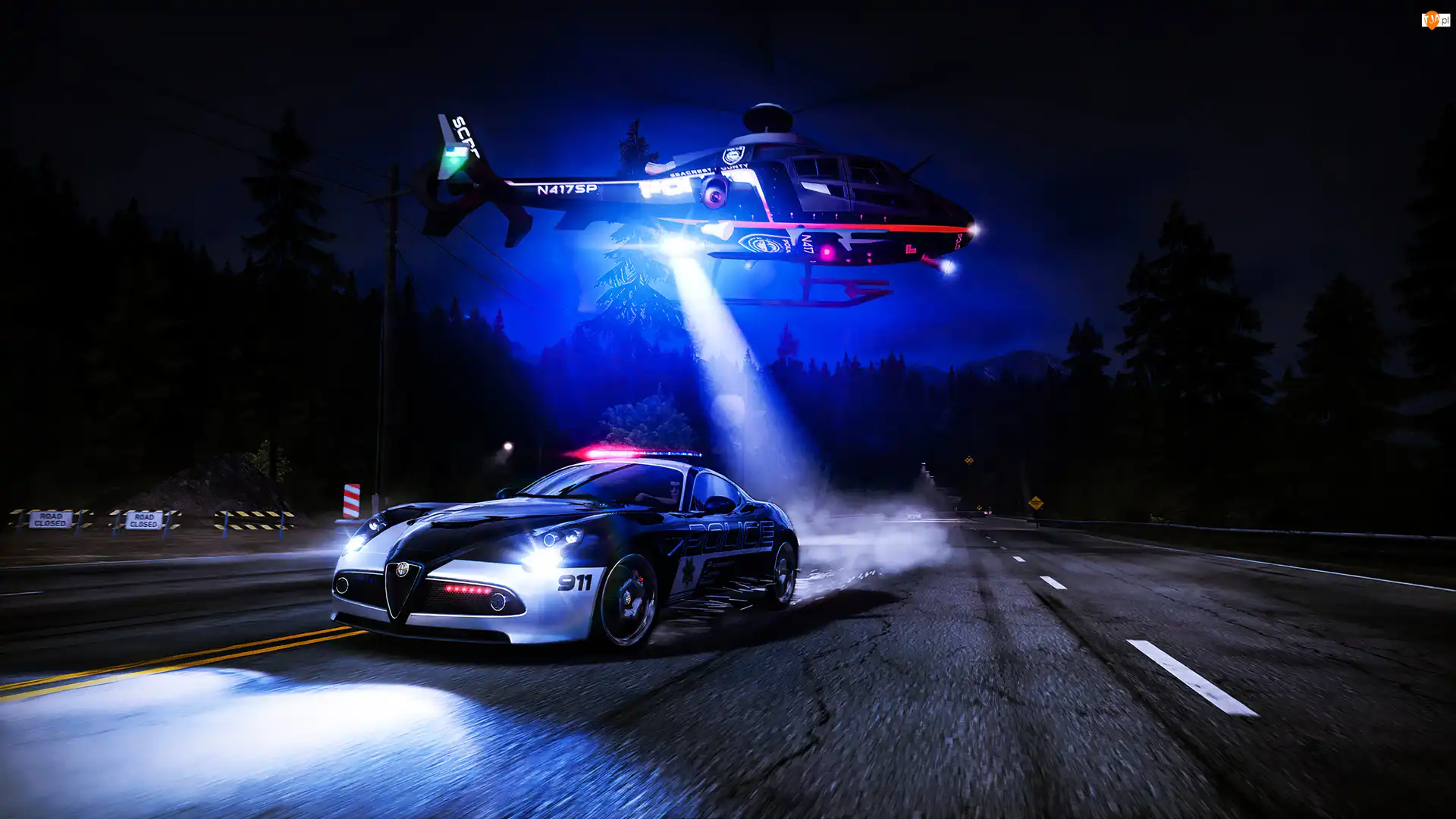 Helikopter, Gra, Need for Speed Hot Pursuit Remastered, Samochód policyjny
