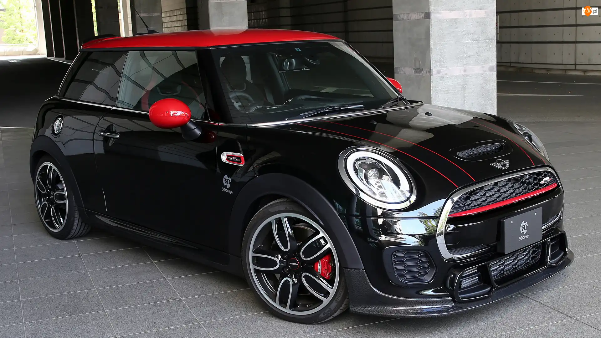 Przód, Mini John Cooper, Bok