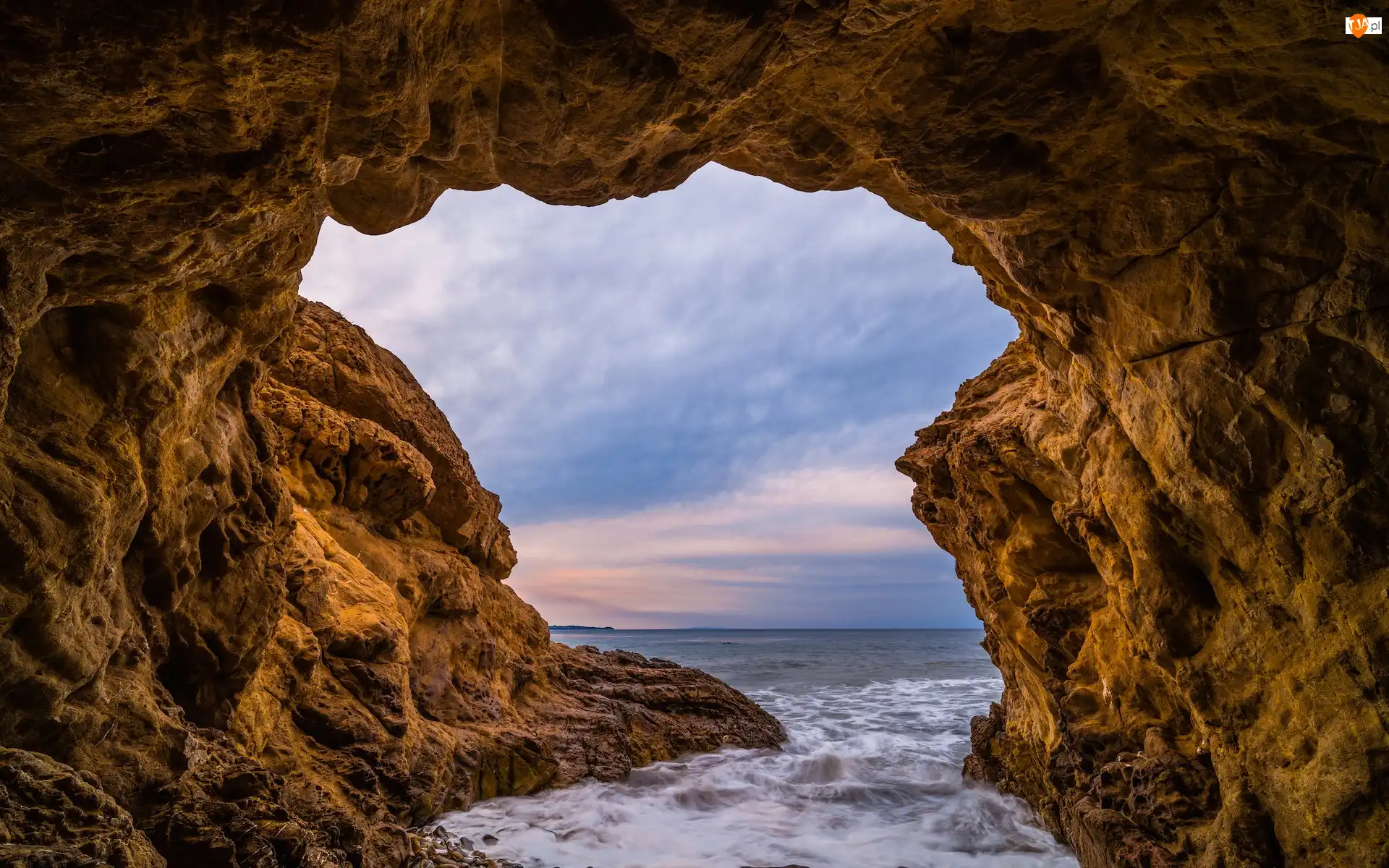 Skały, Morze, Malibu, Stany Zjednoczone, Leo Carillo Beach, Kalifornia
