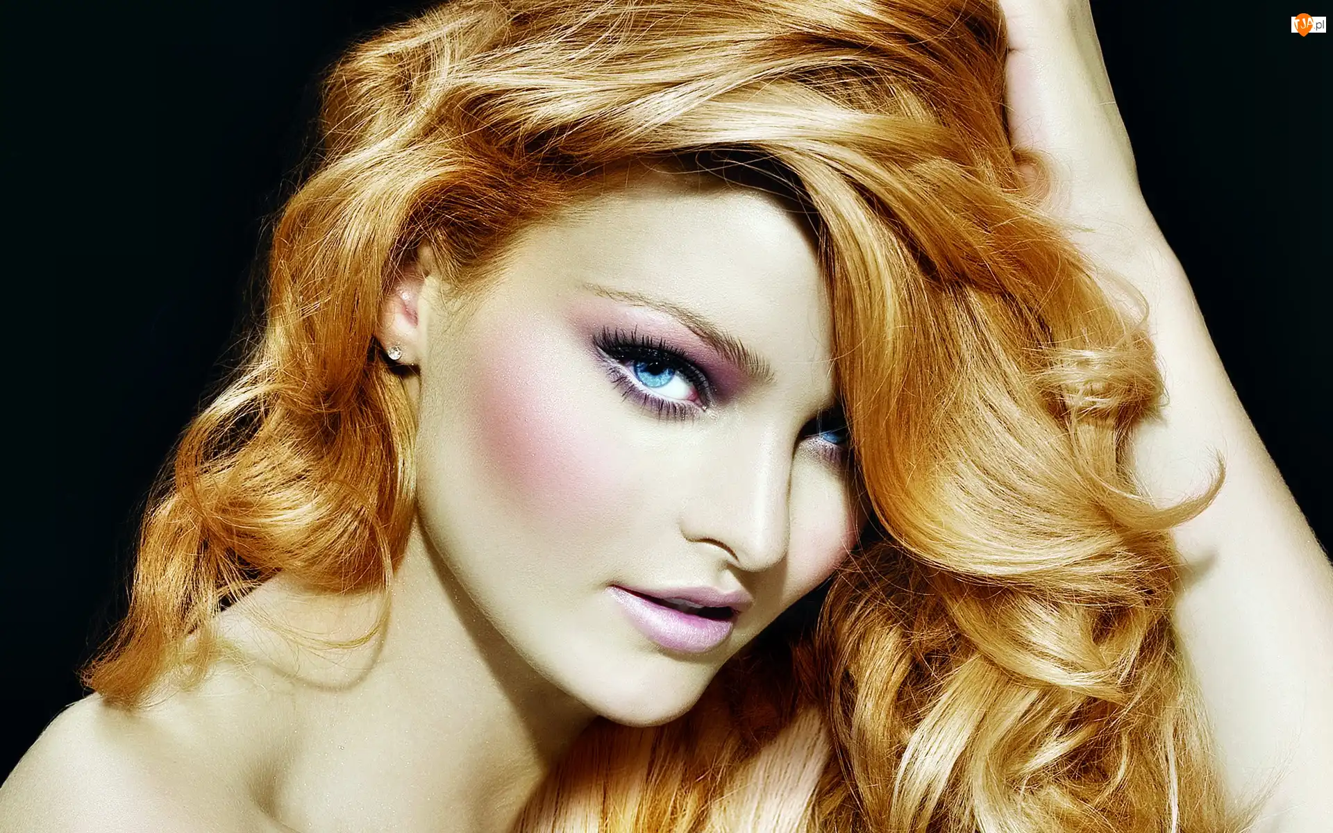 Błękitne, Candice Swanepoel, Blondynka, Kobieta, Oczy