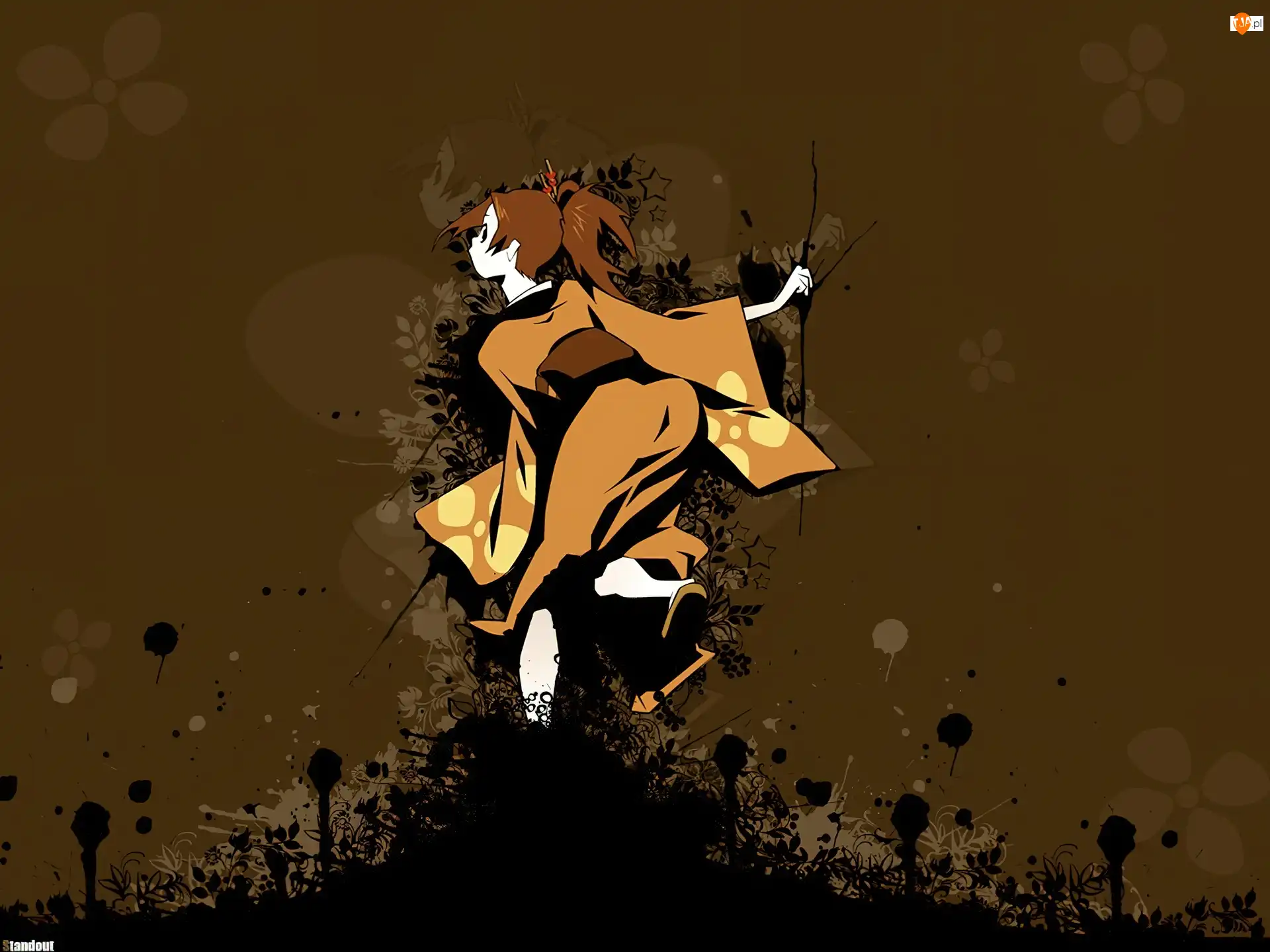 brązowe włosy, Samurai Champloo, dziewczyna