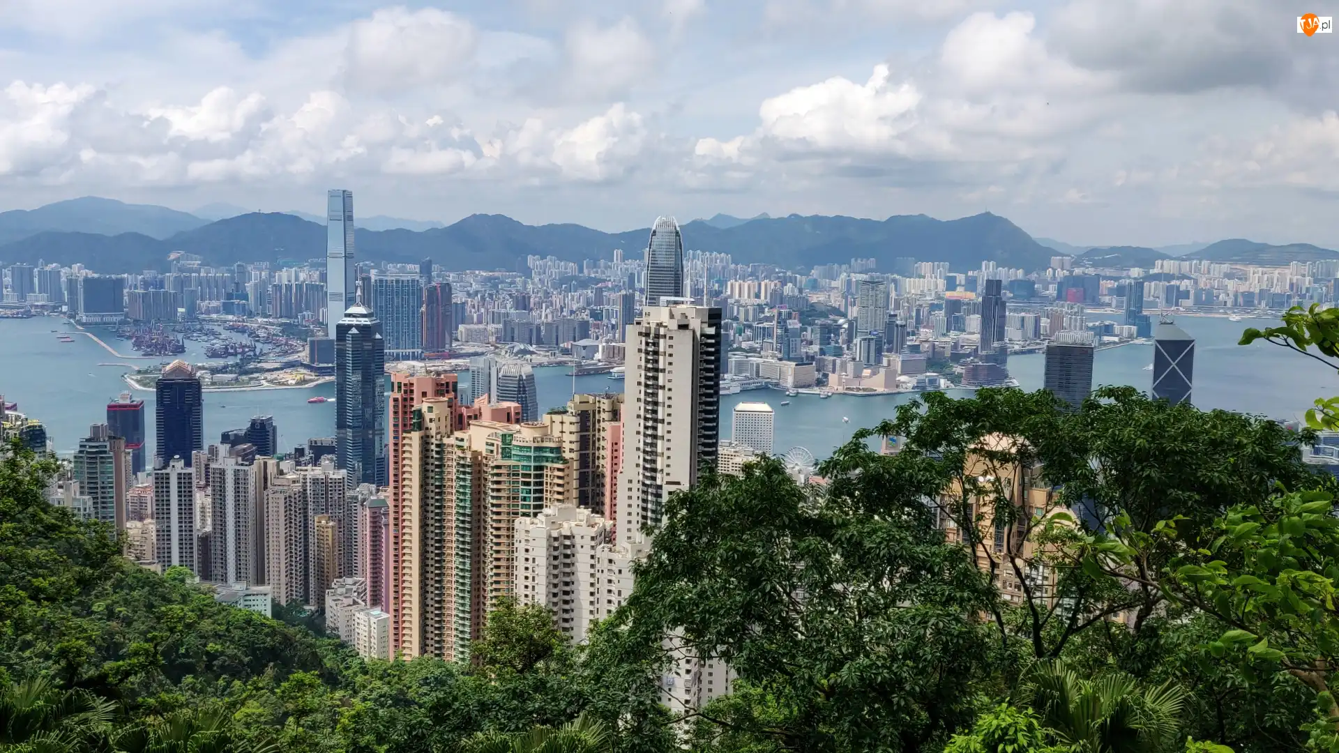 Wieżowce, Chiny, Hongkong, Delta Rzeki Perłowej