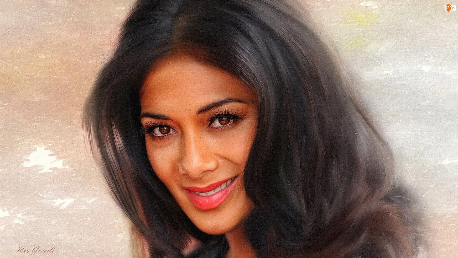 Grafika, Portret, Piosenkarka, Nicole Scherzinger