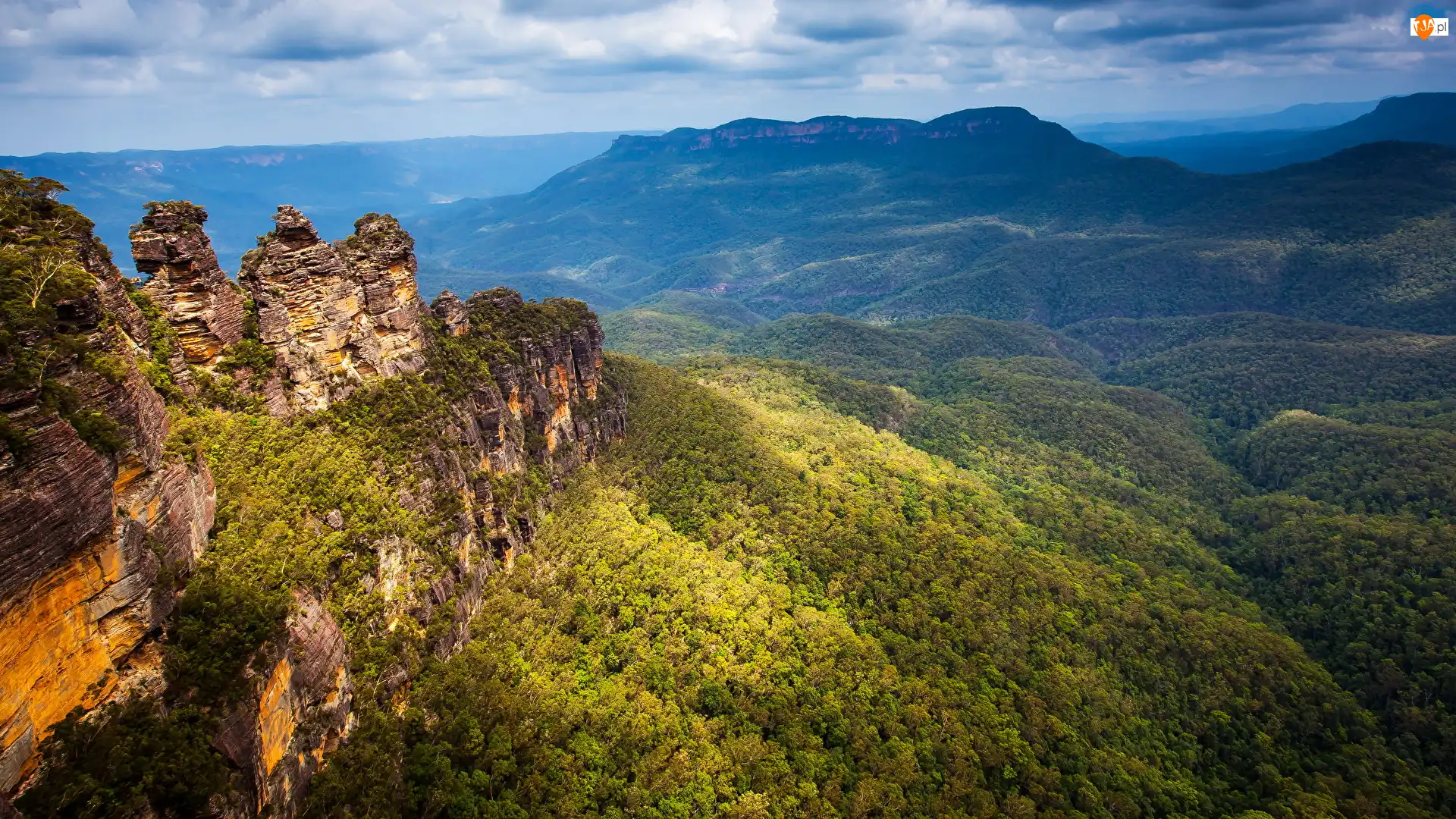 Góry Błękitne, Park Narodowy Gór Błękitnych, Południowa Walia, Australia, Skały