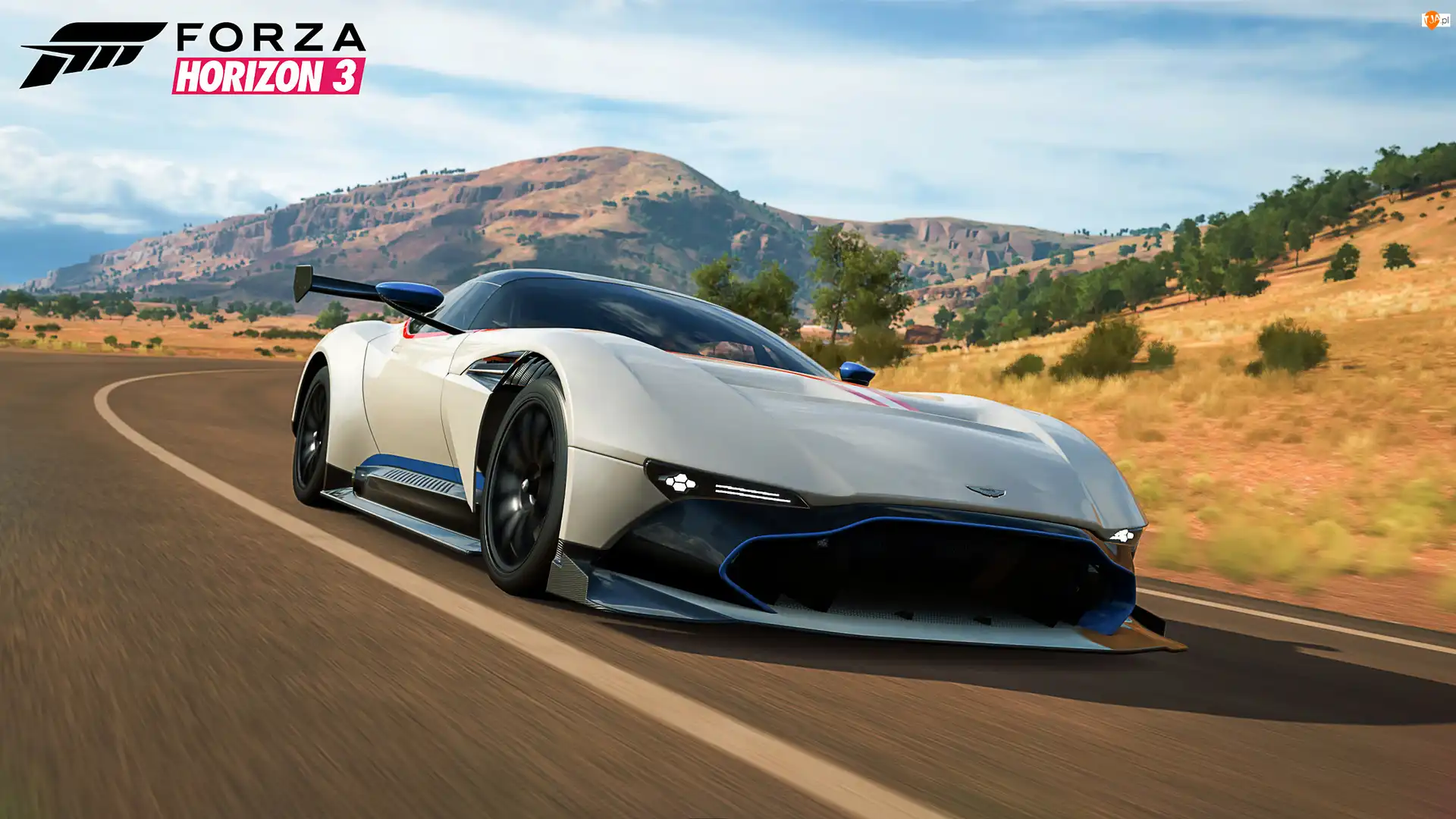 Aston Martin Vantage GT, Gra, Forza Horizon 3, Biały