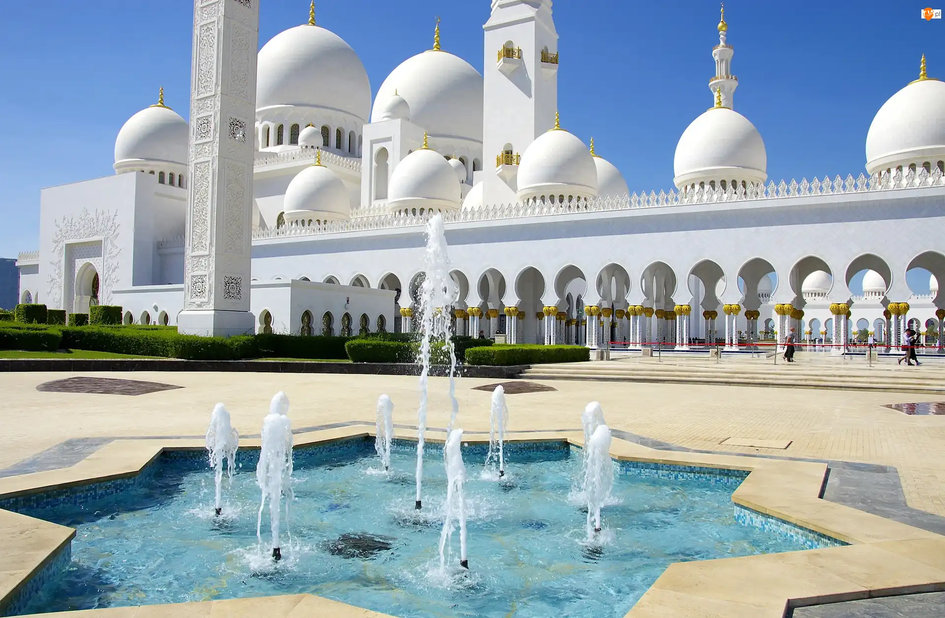 Fontanna, Abu Dhabi, Meczet, Sheikh Zayed