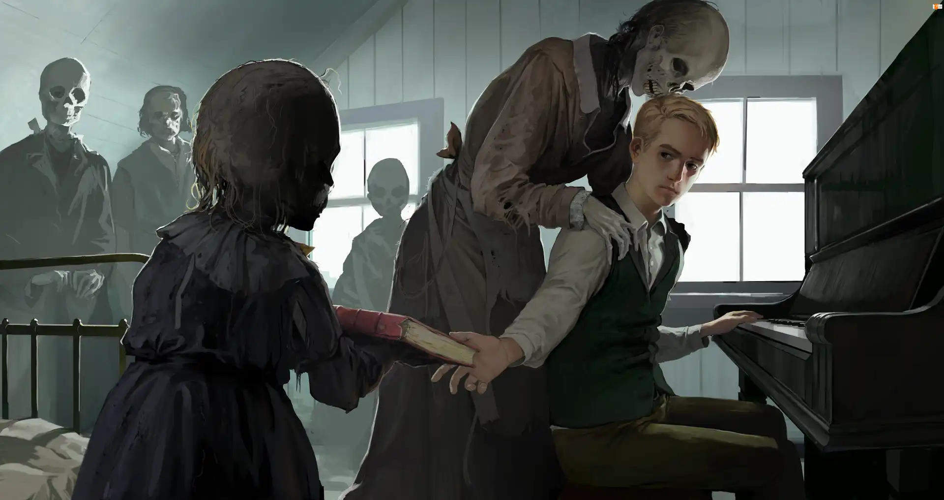 Zombi, Chłopiec, Pianino