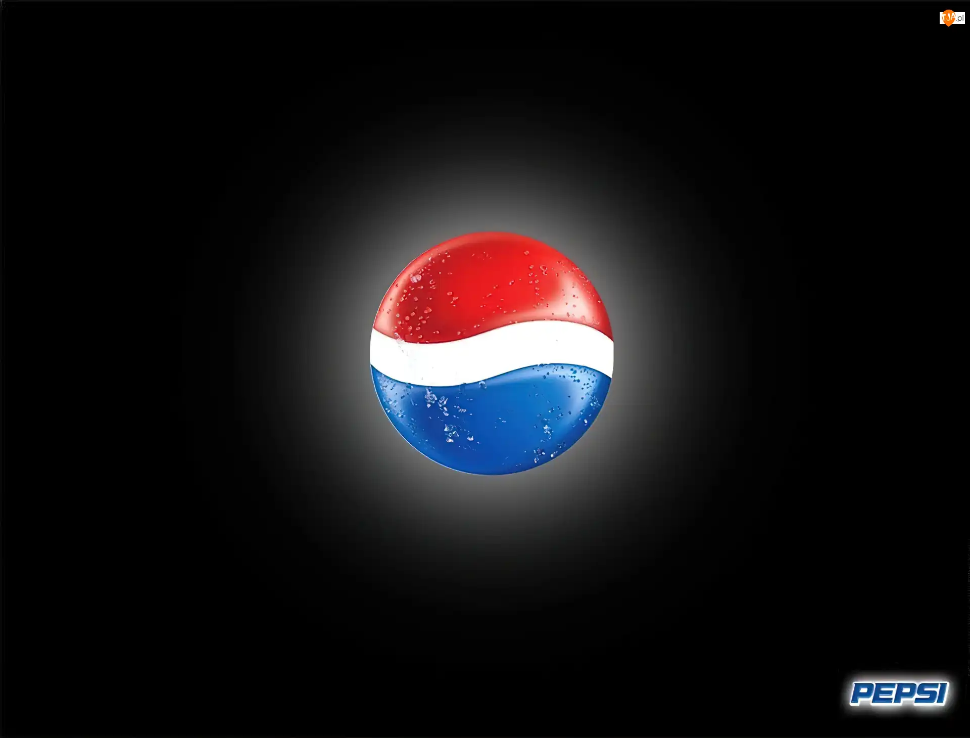 Pepsi, Tło, Firmowy, Znak, Czarne