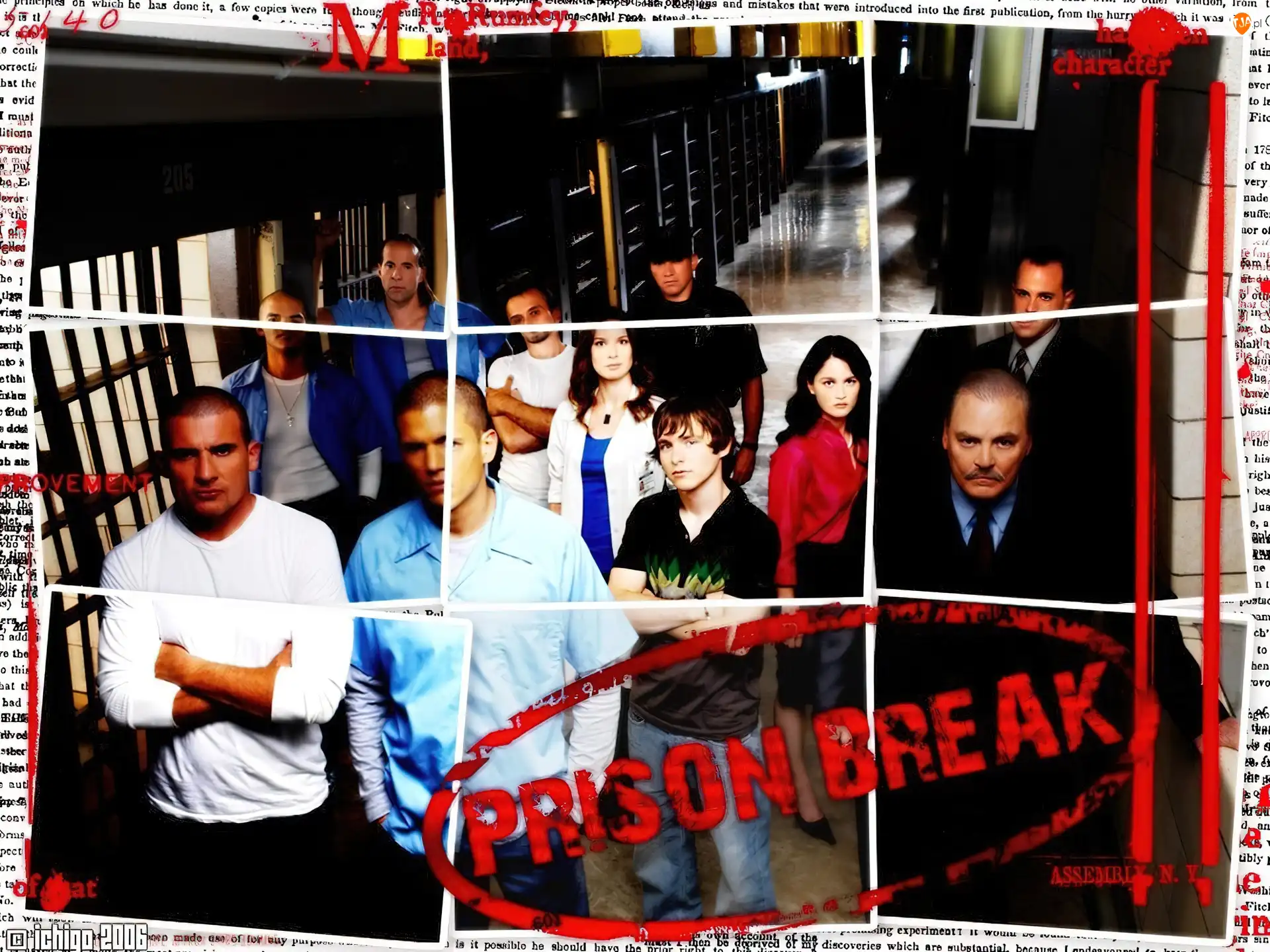 układanka, więzienie, Skazany na śmierć, Prison Break, postacie