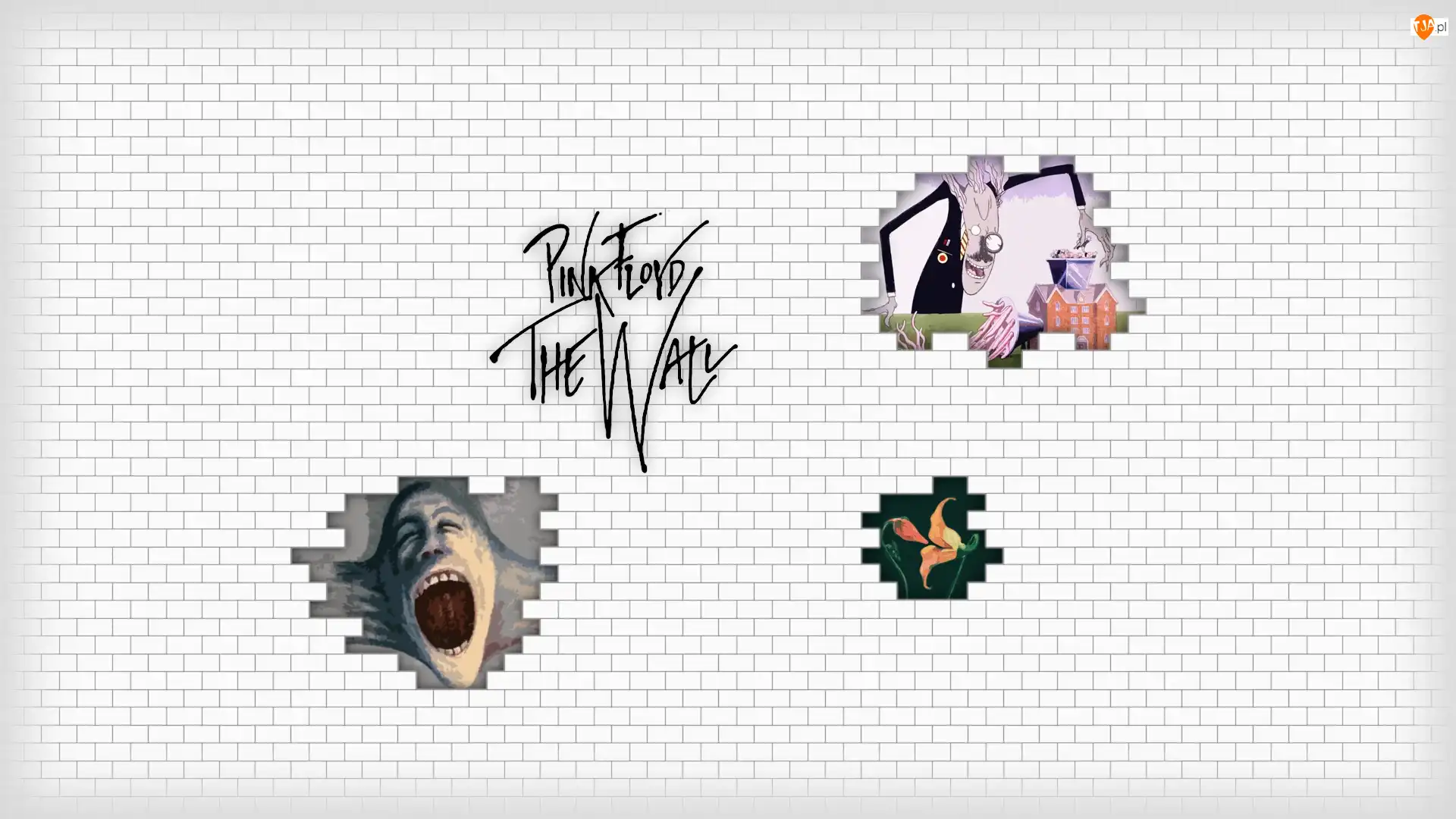 Inspiracja, Grafika, The Wall, Pink Floyd, Płyta