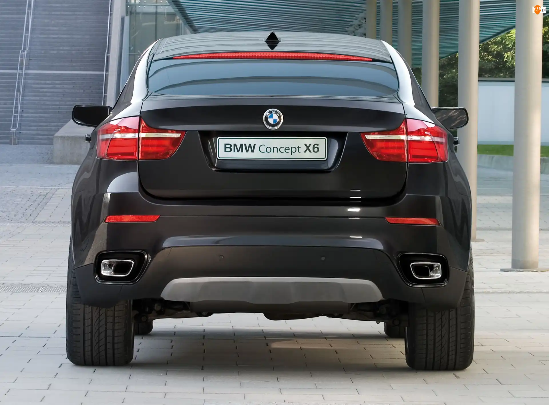 Wydechowy, BMW, X6, Układ