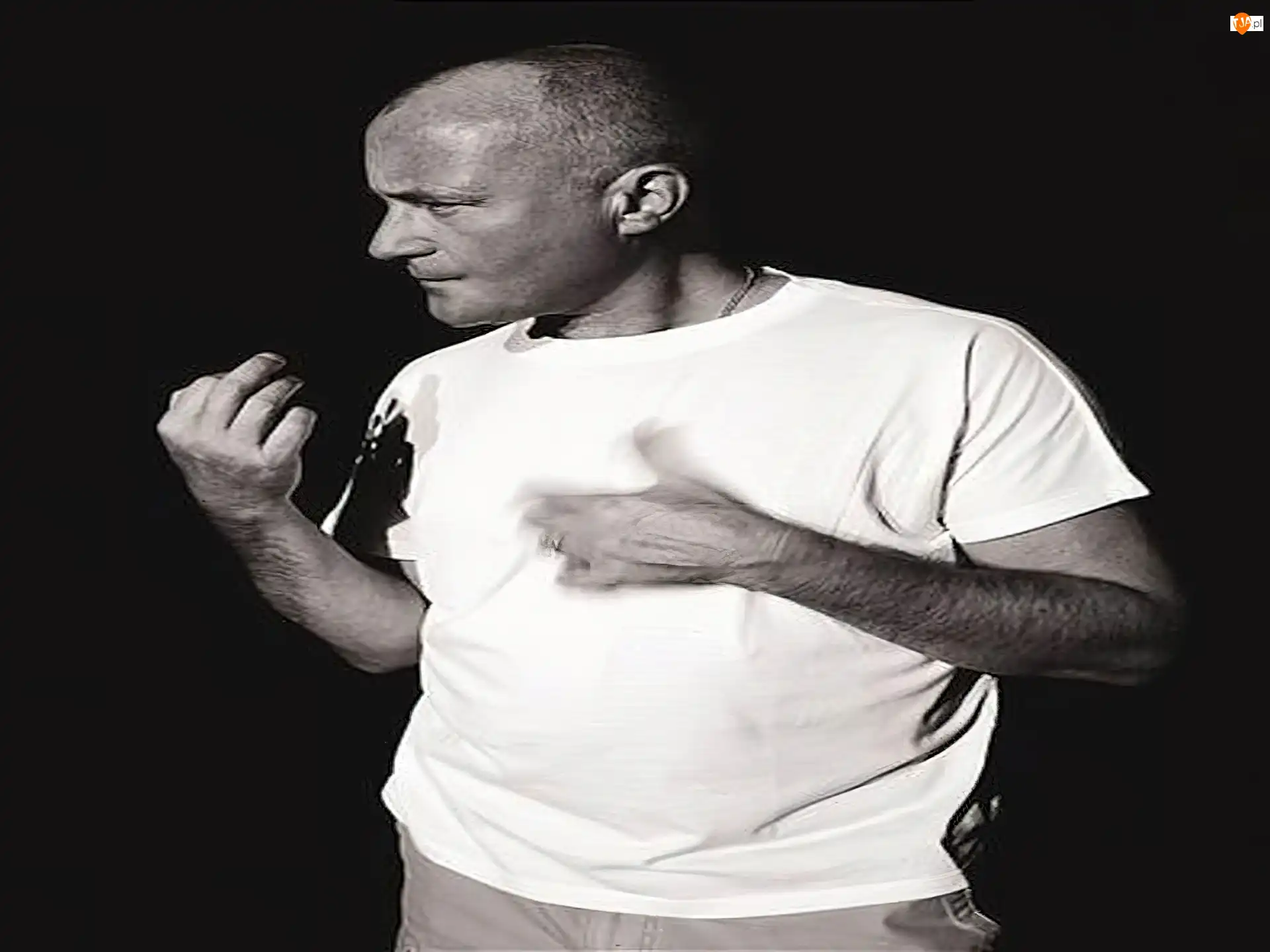 Podkoszulek, Phil Collins, Biały