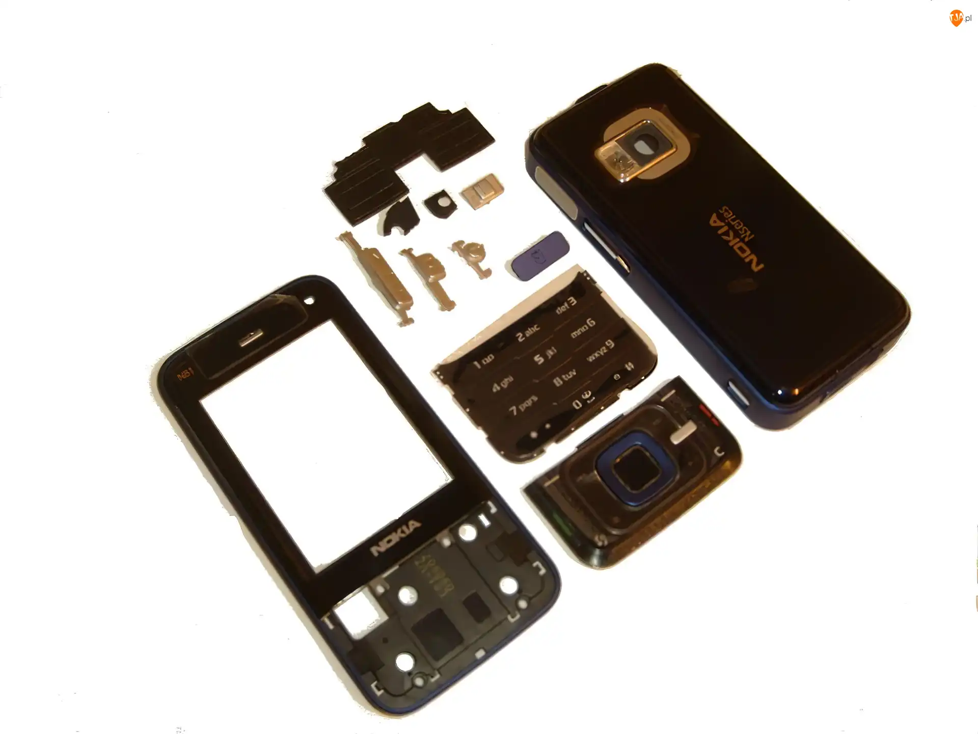 Części, Nokia N81, Czarna, Rozebrana