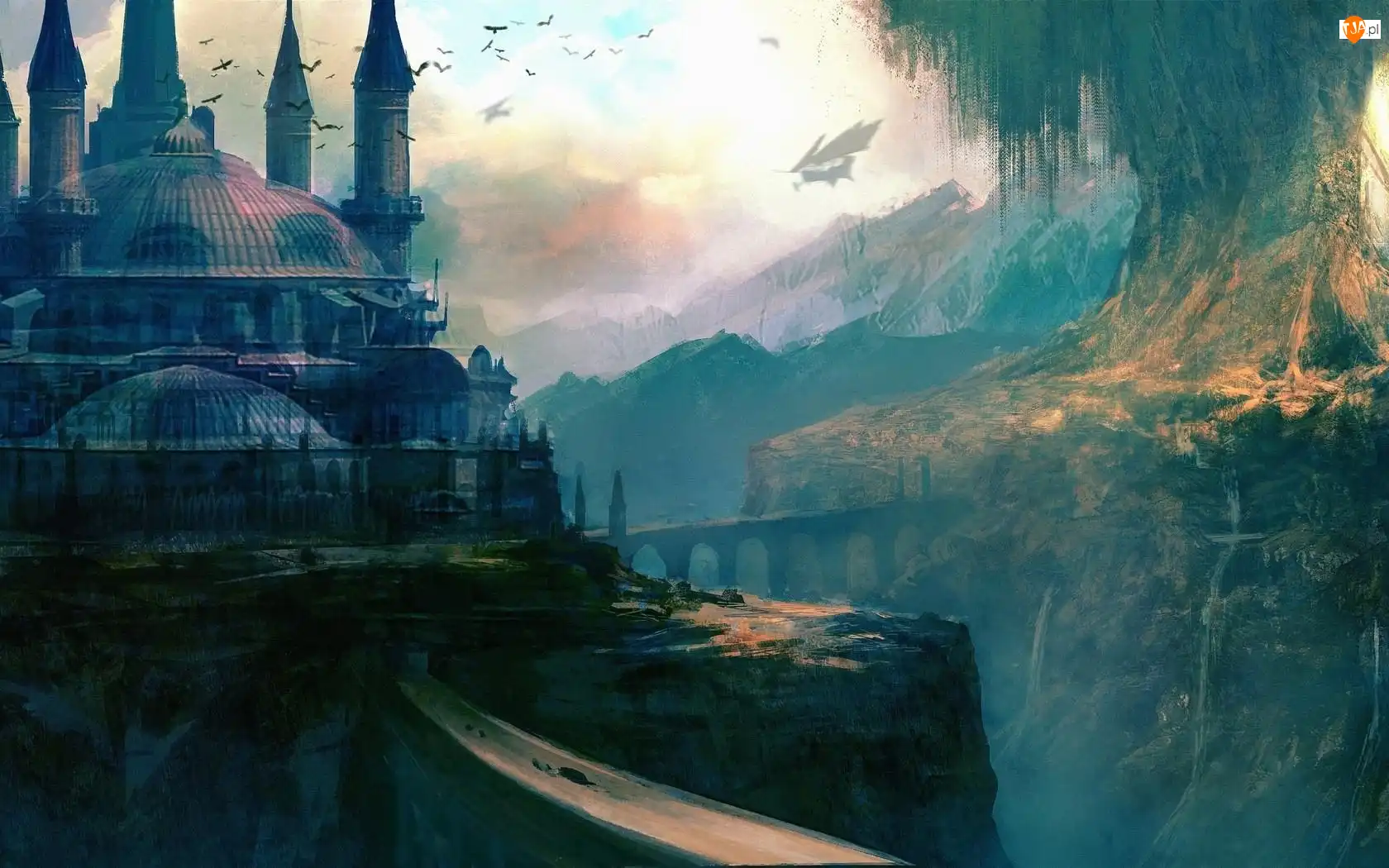 Góry, Fantasy, Pałac
