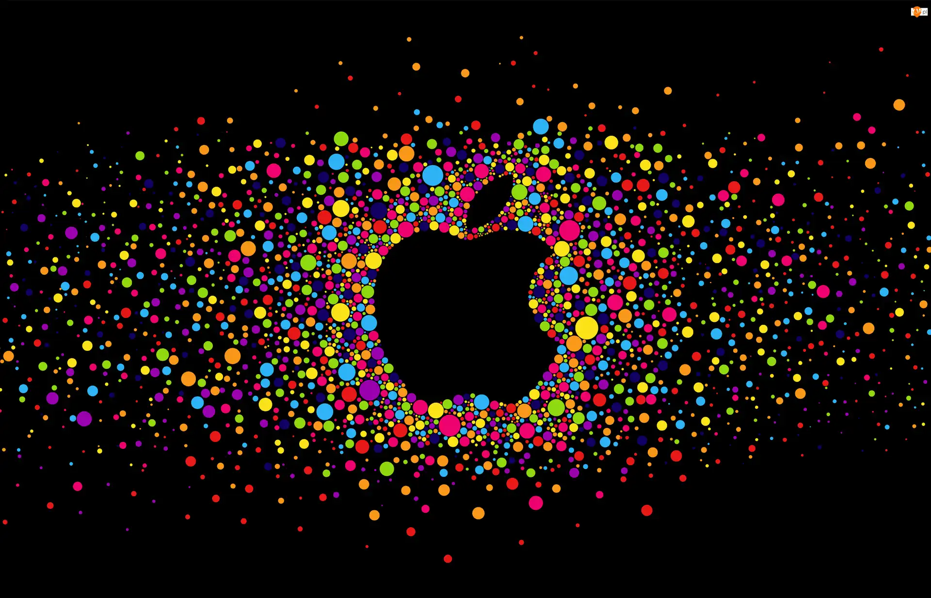 Koła 
, Apple, Jabłko, Kolorowe