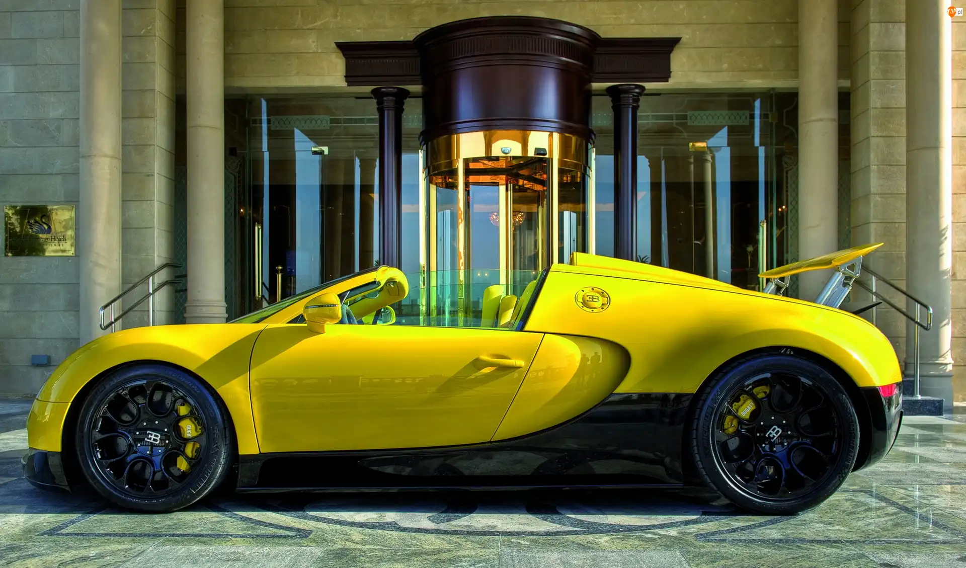 Veyron, Budynek, Bugatti, Żółty, 16.4 Grand Sport