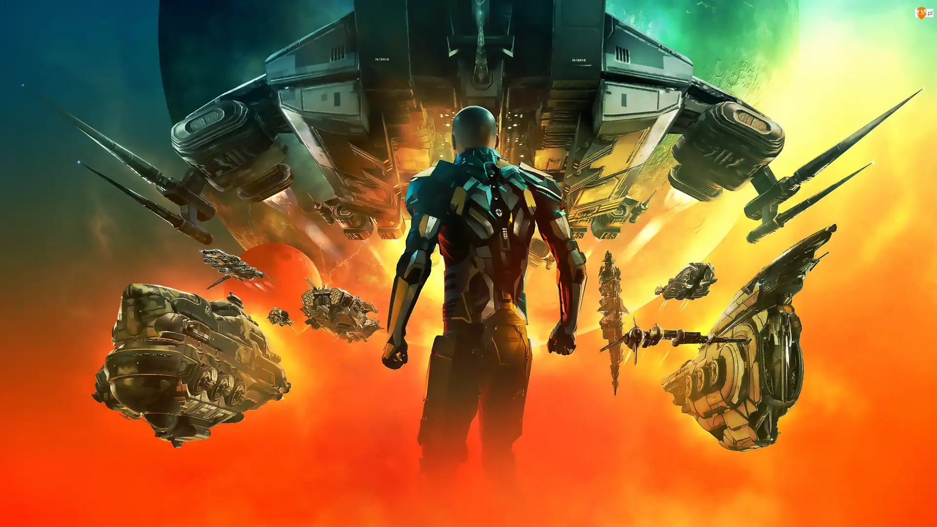 EVE Online Uprising, Gra, Statki, Plakat, Cyborg, Kosmiczne