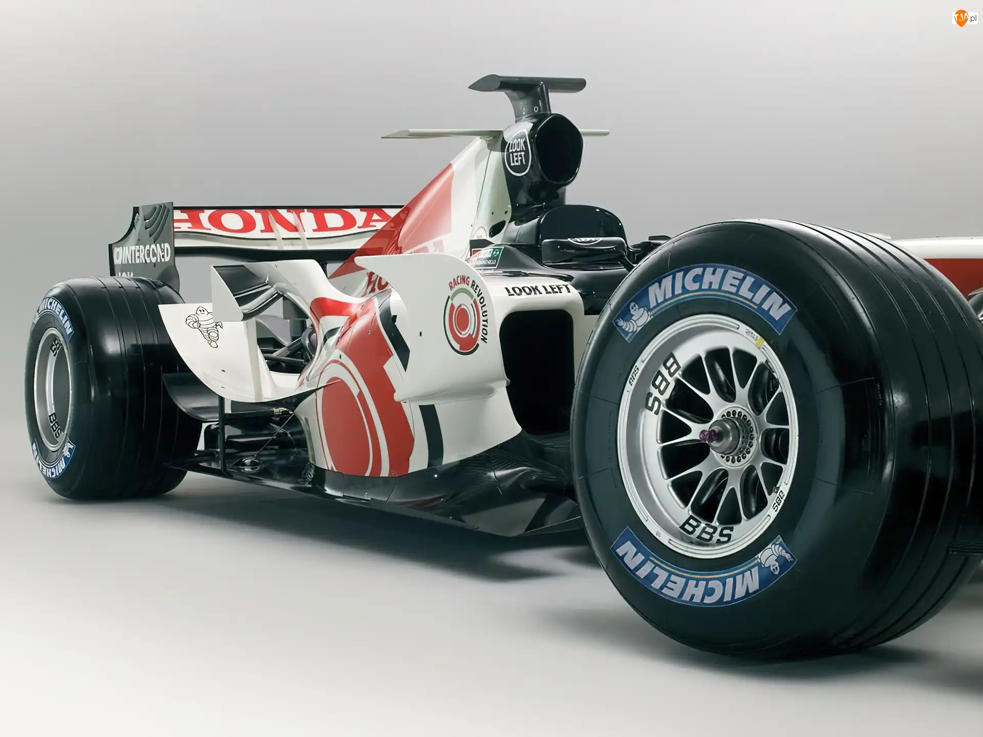 honda, bolid, Formuła 1, koła