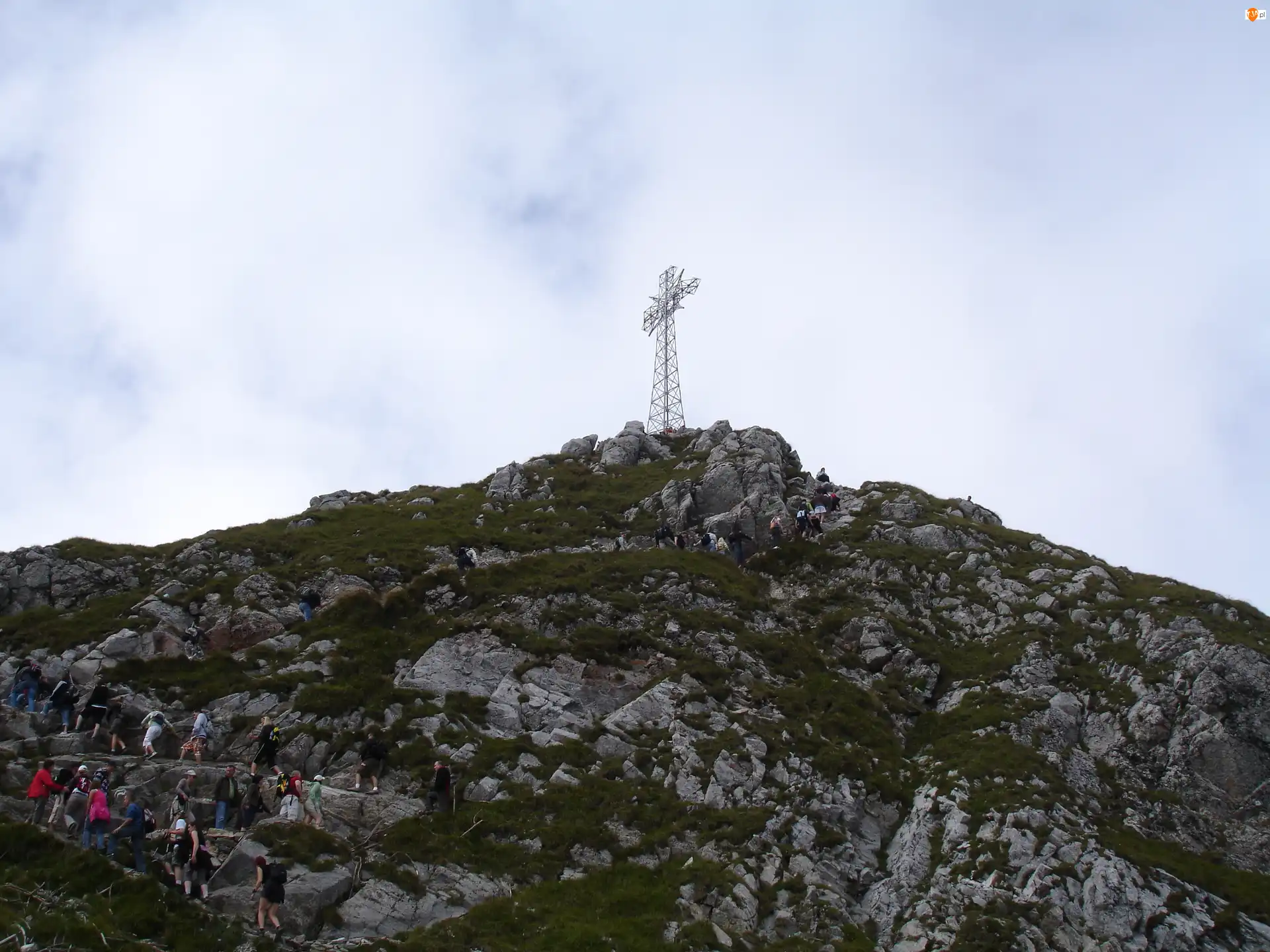 Turyści, Krzyż, Giewont