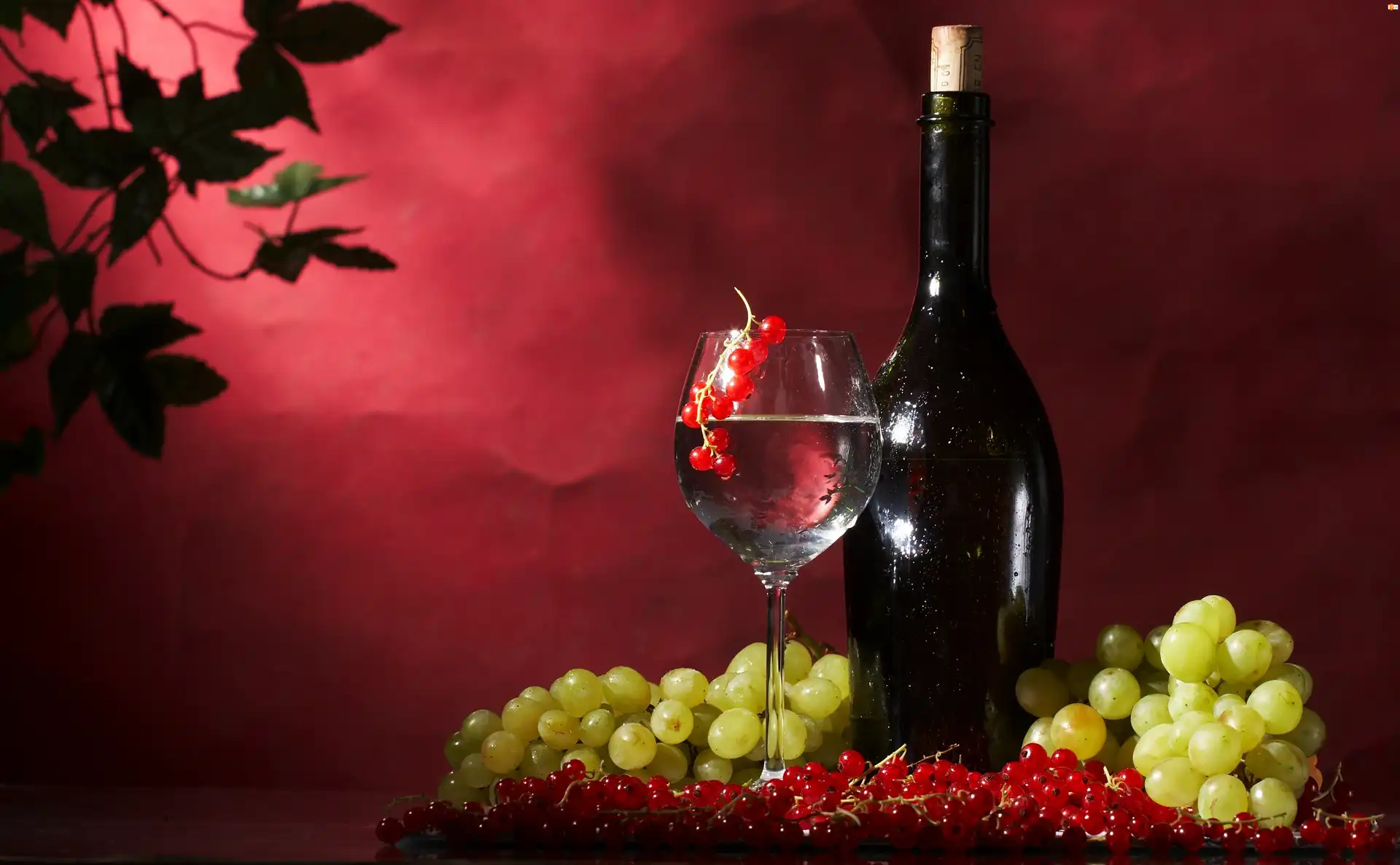 Wino, Winogrona, Porzeczki, Kieliszek