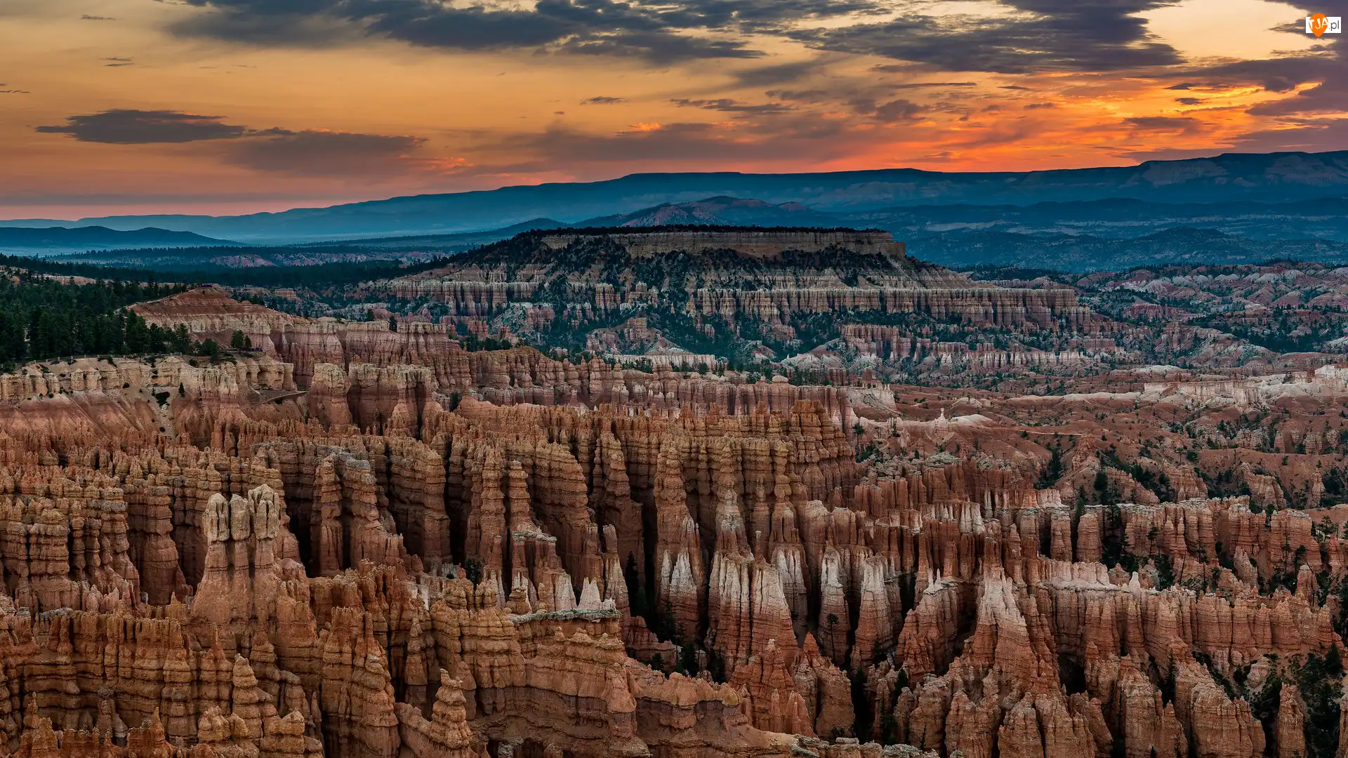 Park Narodowy Bryce Canyon, Stany Zjednoczone, Skały, Góry, Utah