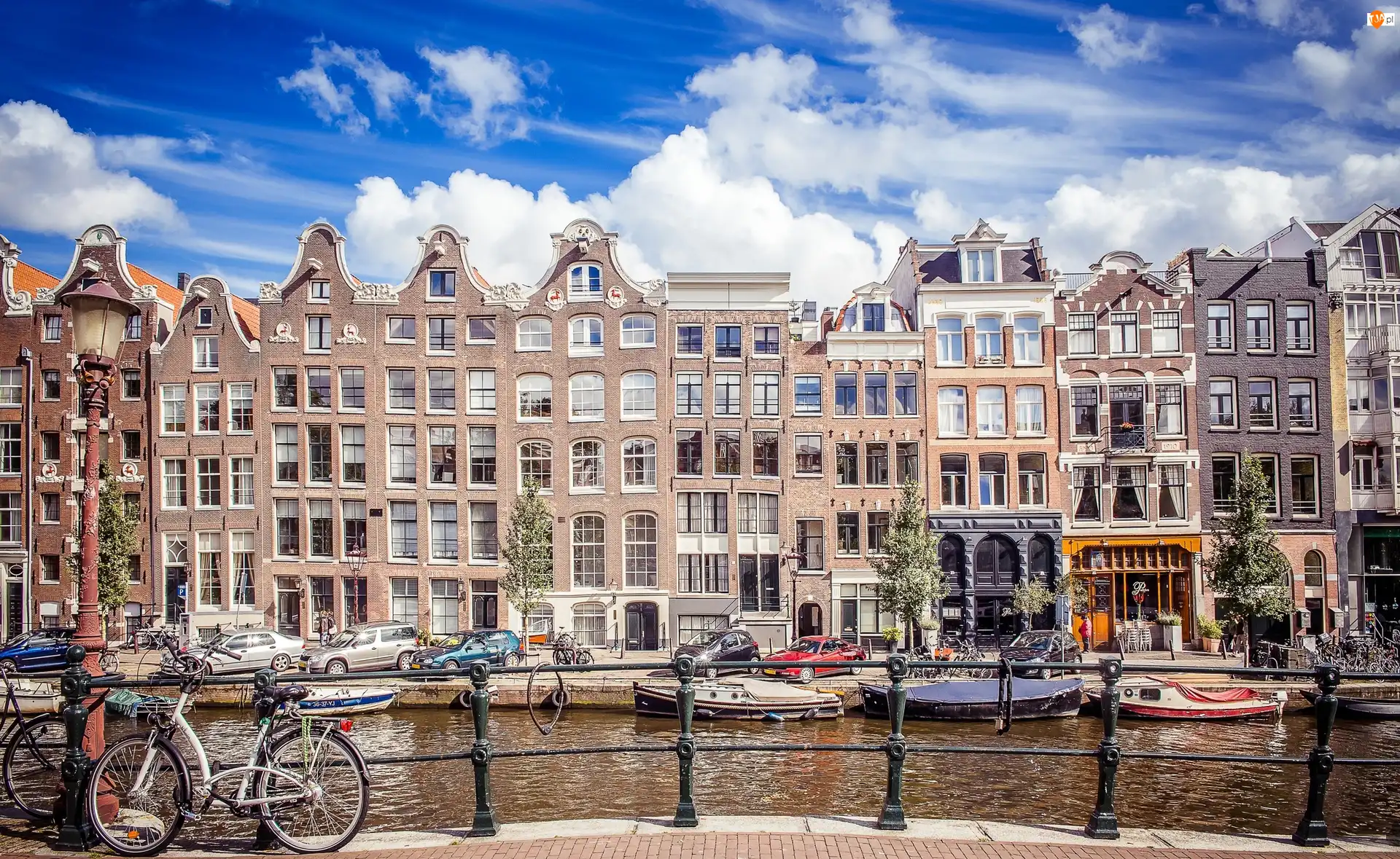 Amsterdam, Kamienice, Domy, Holandia, Zabytkowe