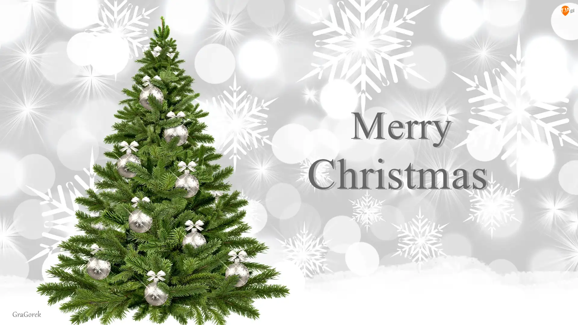 Napis, Gwiazdki 2D, Choinka, Boże Narodzenie, Merry Christmas