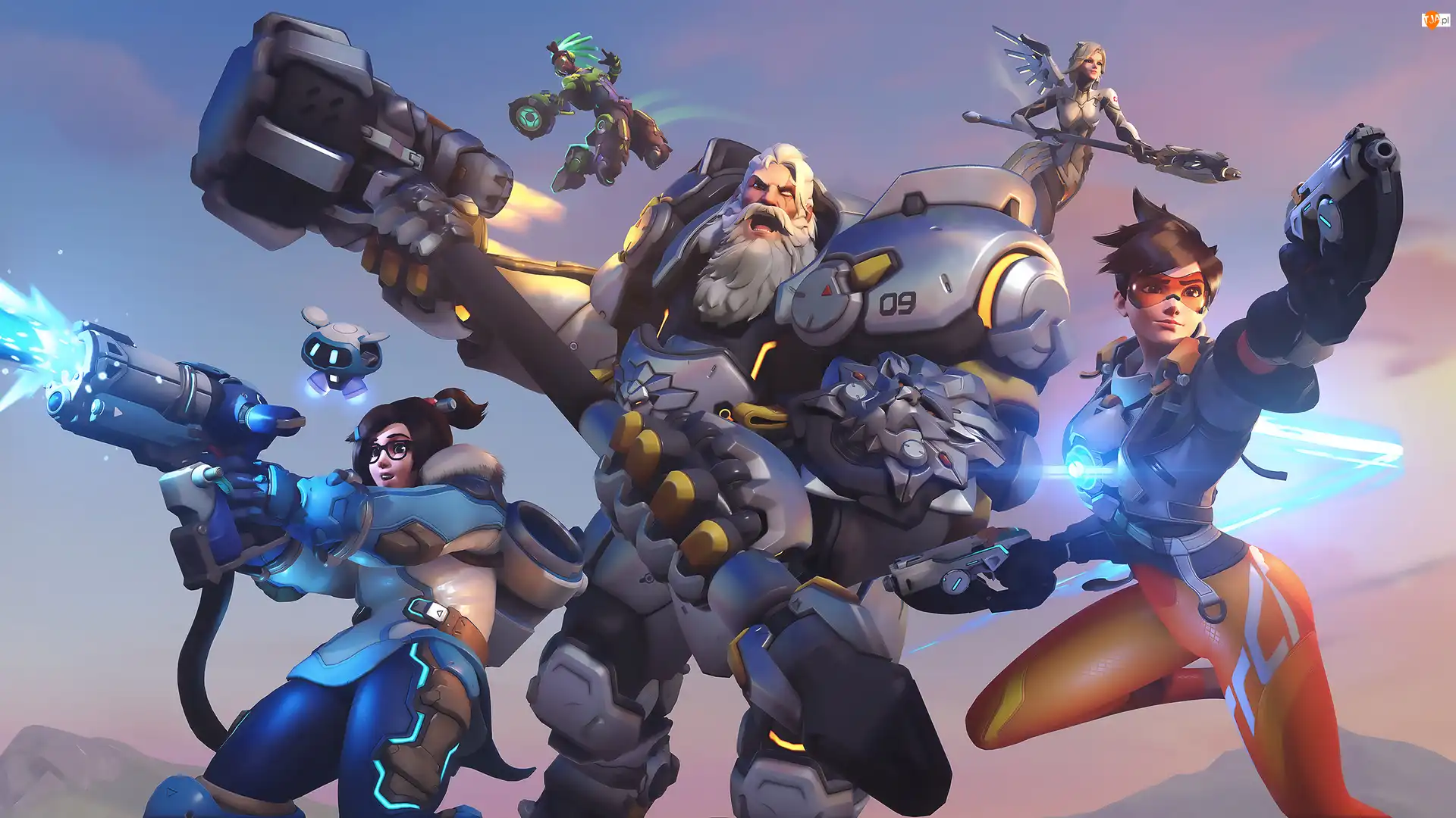 Broń, Overwatch 2, Lucio, Reinhardt, Mercy, Postacie, Tracer, Gra, Mei