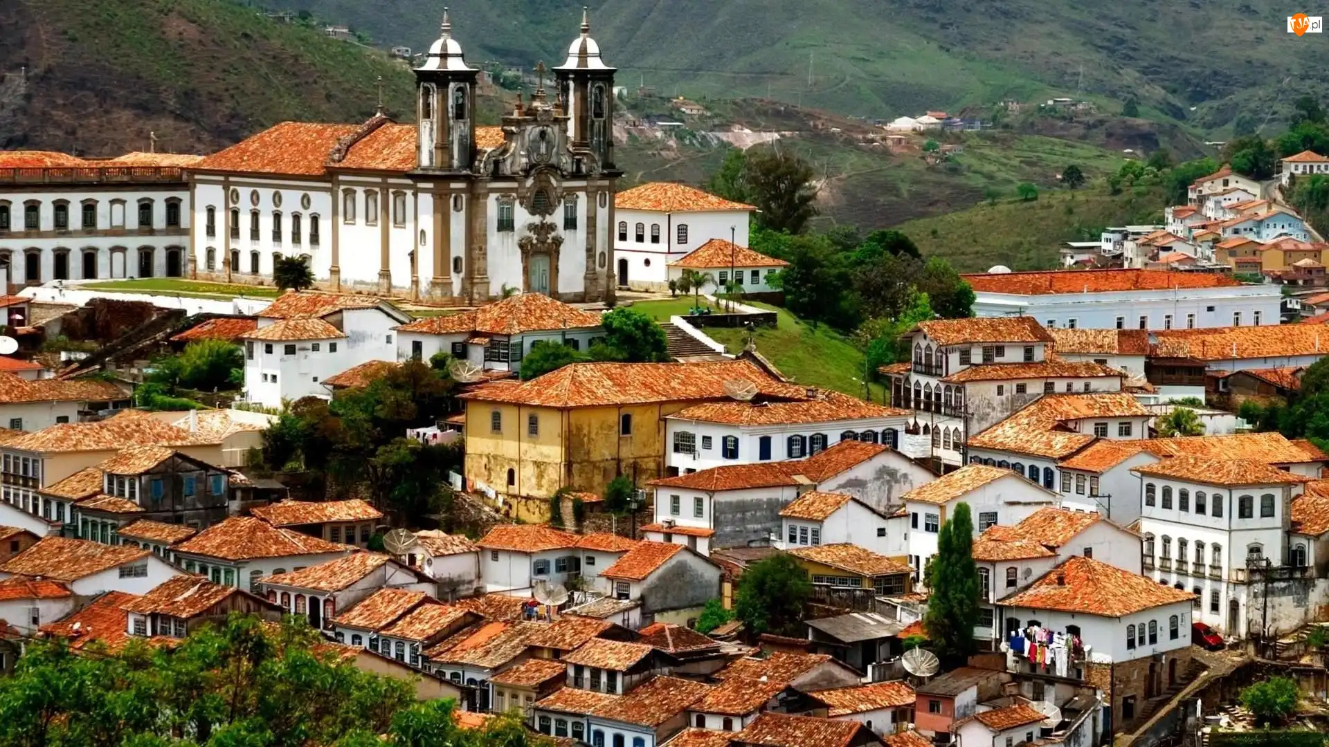 Kościół, Brazylia, Ouro Preto, Domy