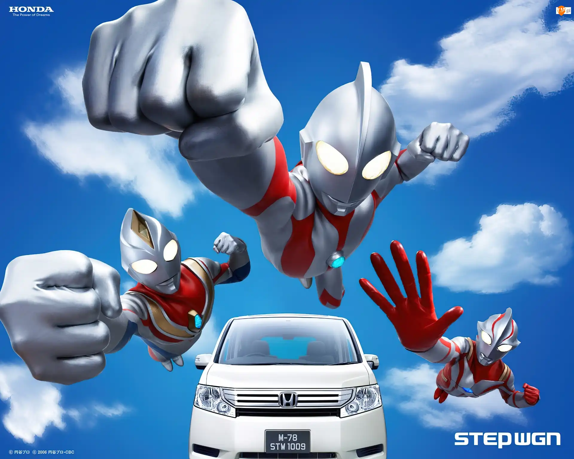Stepwgn, Biały, Samochód, Honda