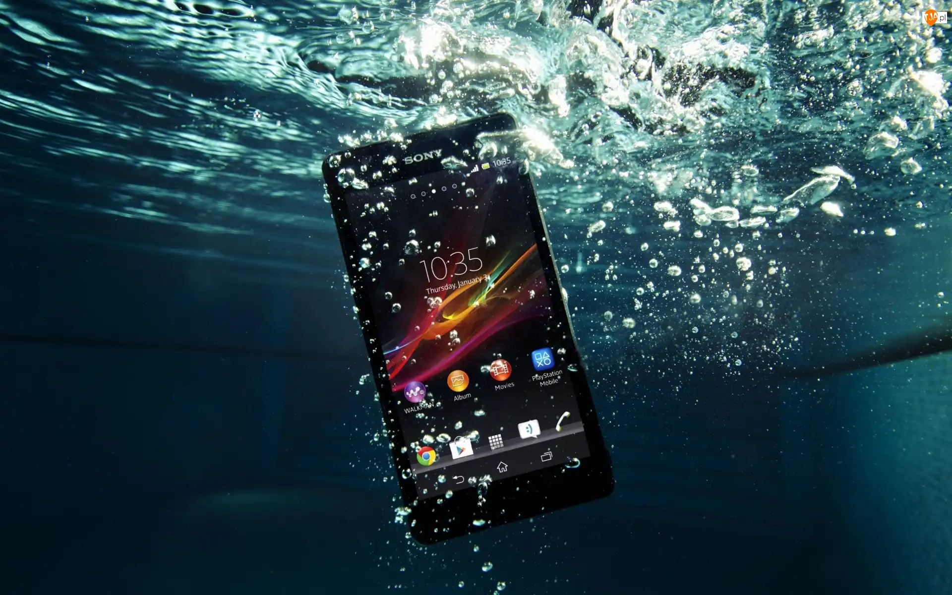Woda, Telefon, Komórkowy, Sony Xperia ZR