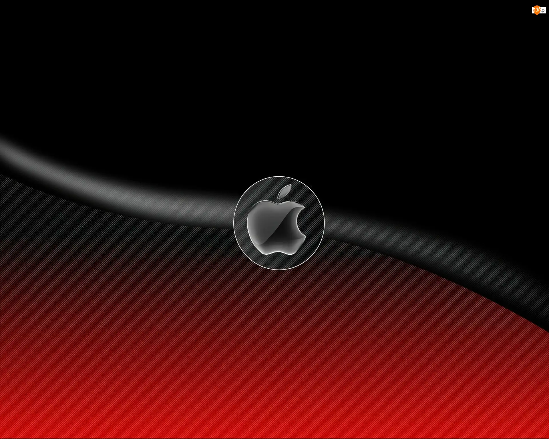Tło, Apple, Czerwono, Czarne