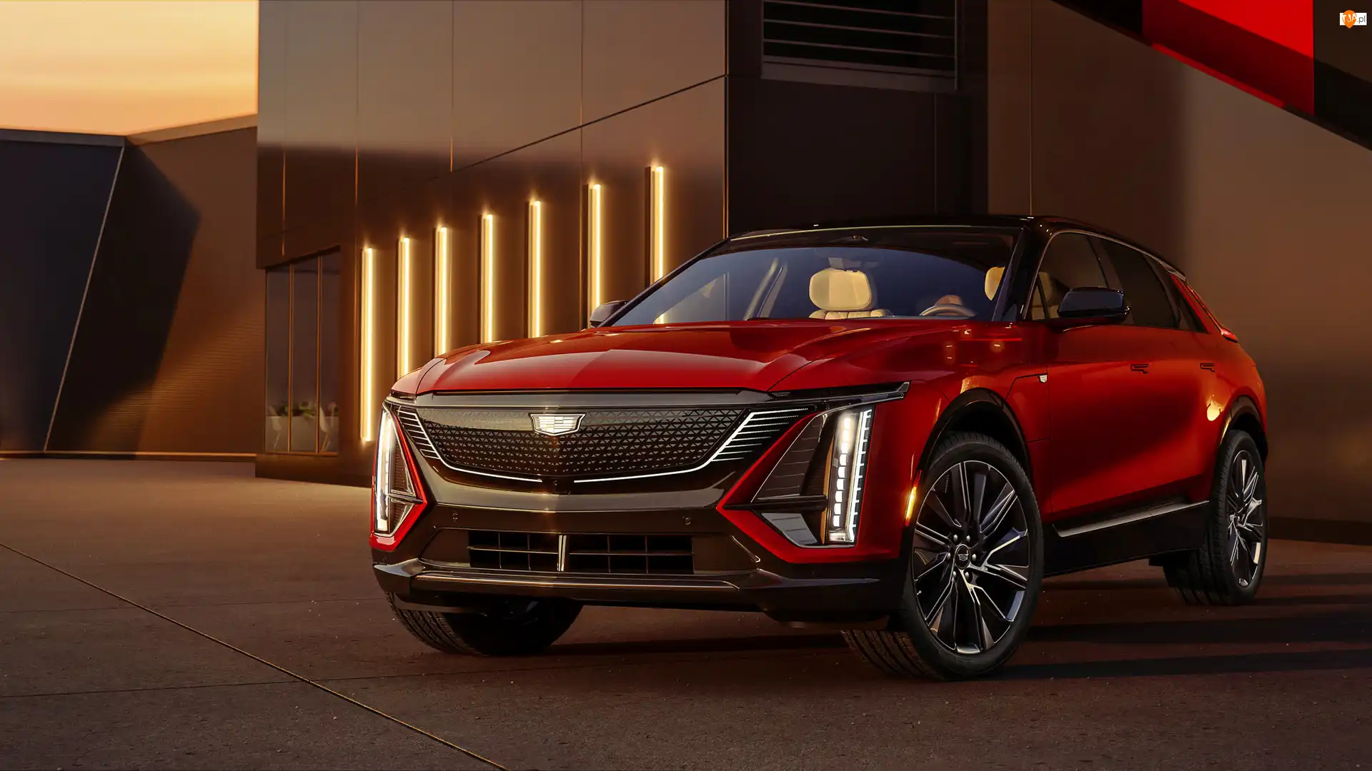 Electric, Czerwony, Cadillac Lyriq