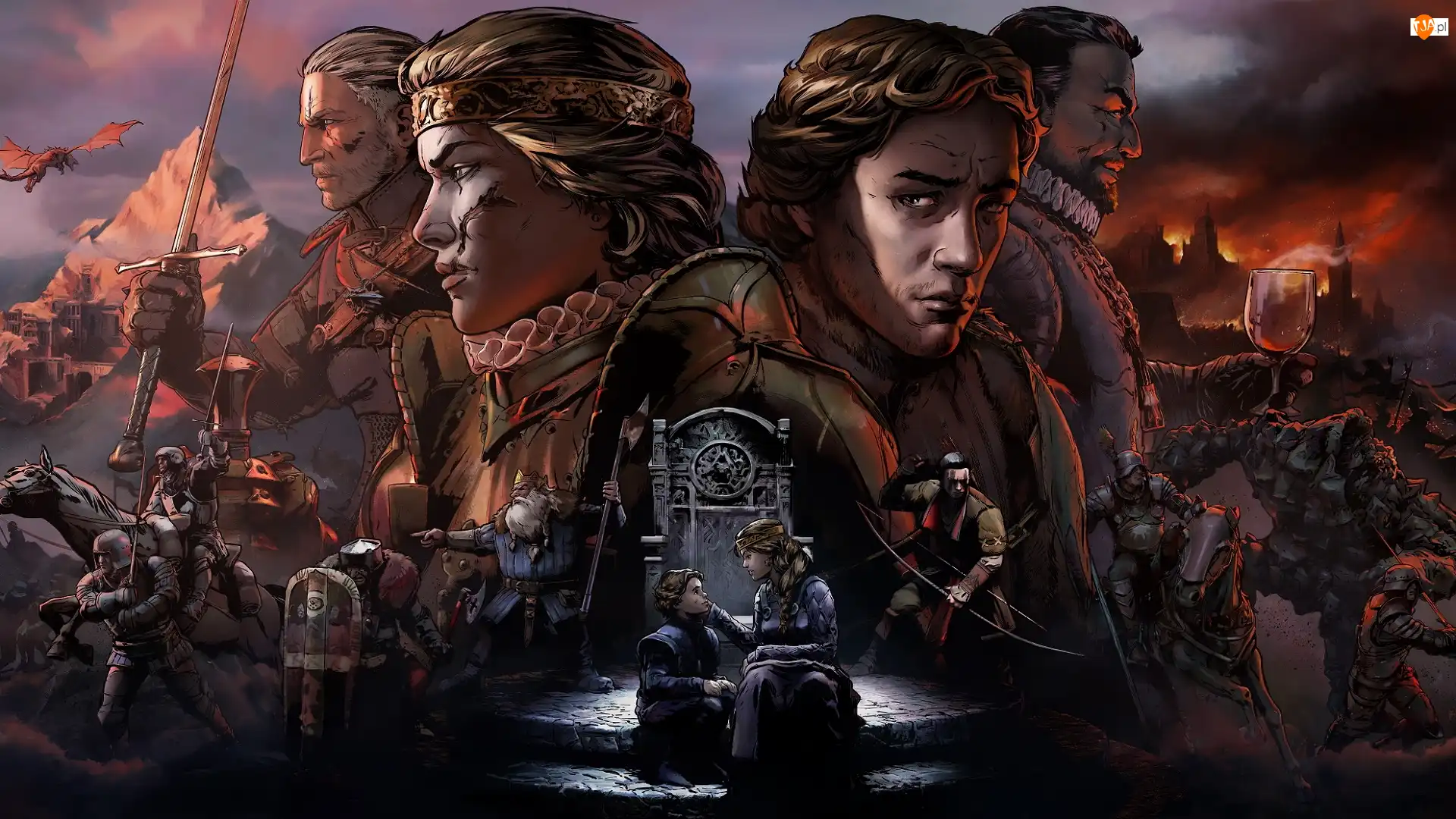 Wojna Krwi Wiedźmińskie opowieści, Gra, Postacie, Meve z Lyrii, Thronebreaker The Witcher Tales, Geralt z Rivii