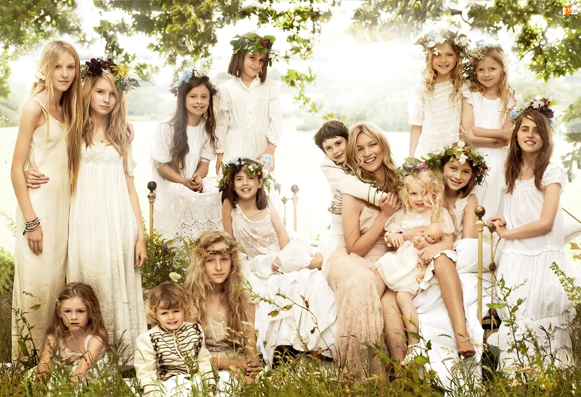Chłopiec, Kate Moss, Dziewczynki, Wianuszki
