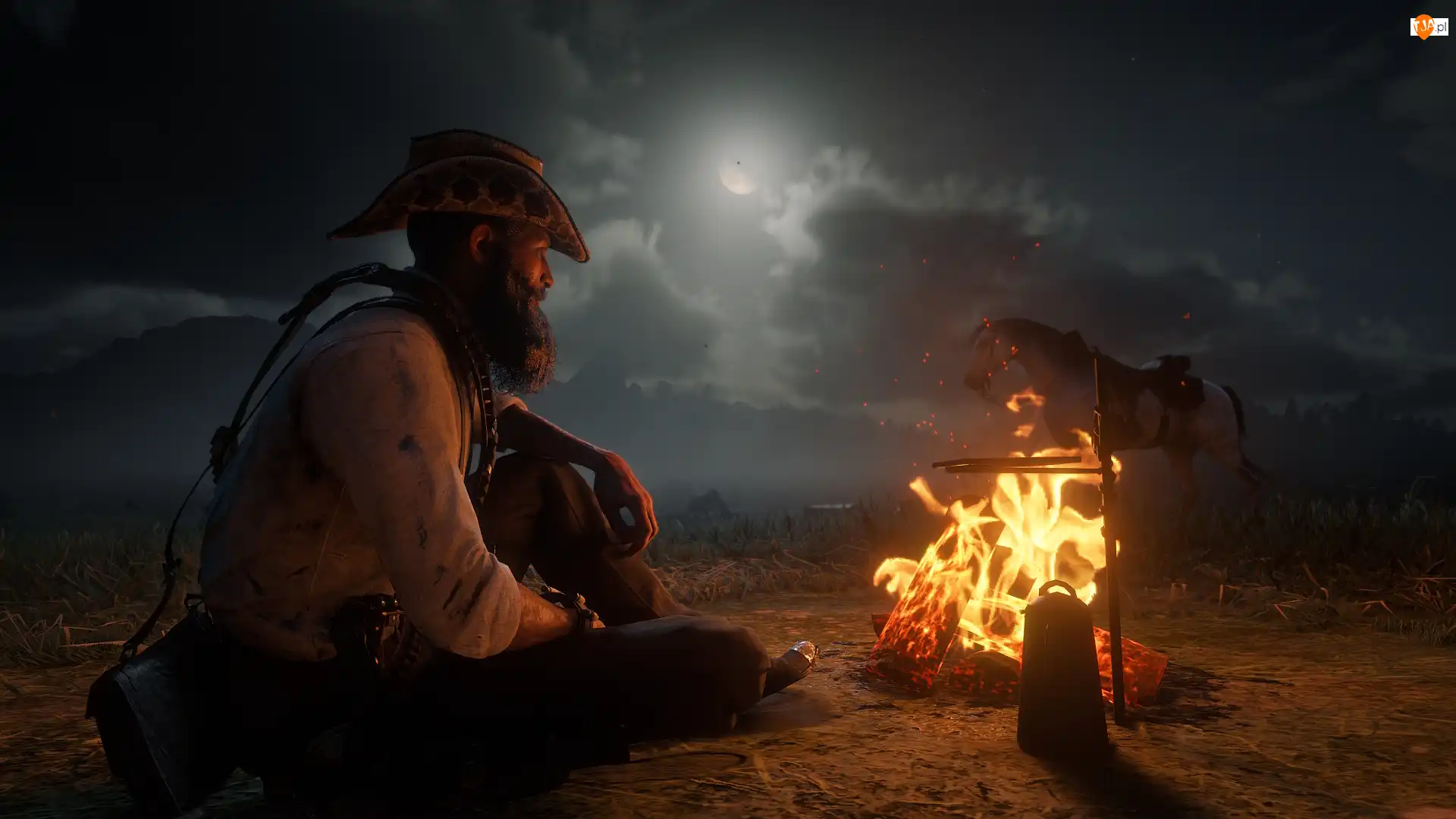 Ognisko, Red Dead Redemption 2, John Marston, Postać, Gra