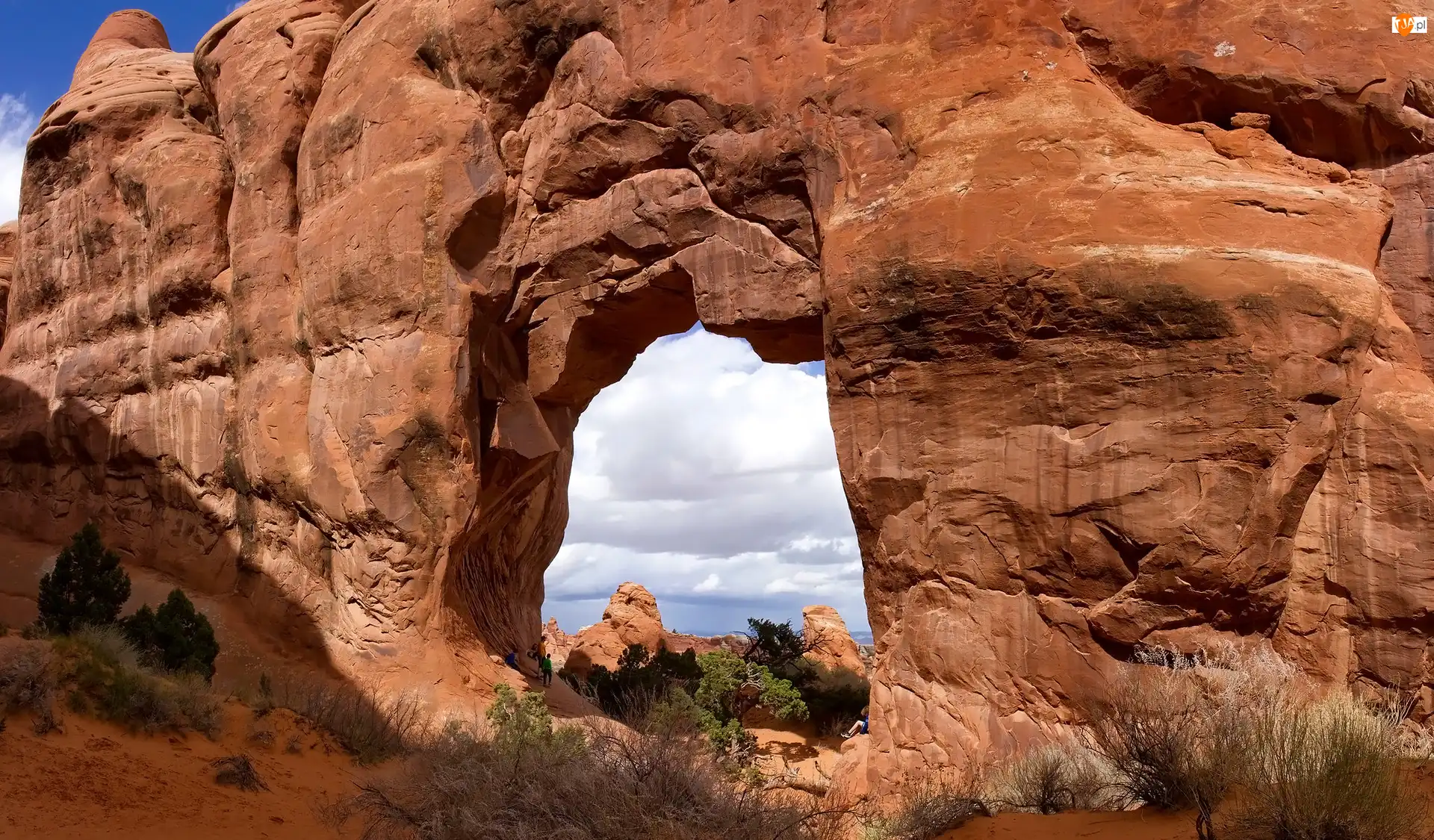 Łuk, Stany Zjednoczone, Skały, Park Narodowy Arches, Stan Utah