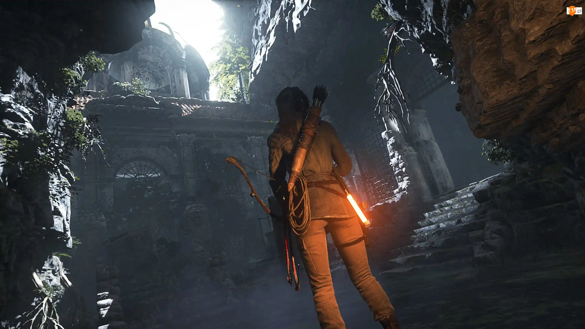 Łuk, Lara Croft, Kołczan, Rise of the Tomb Raider, Strzały, Gra