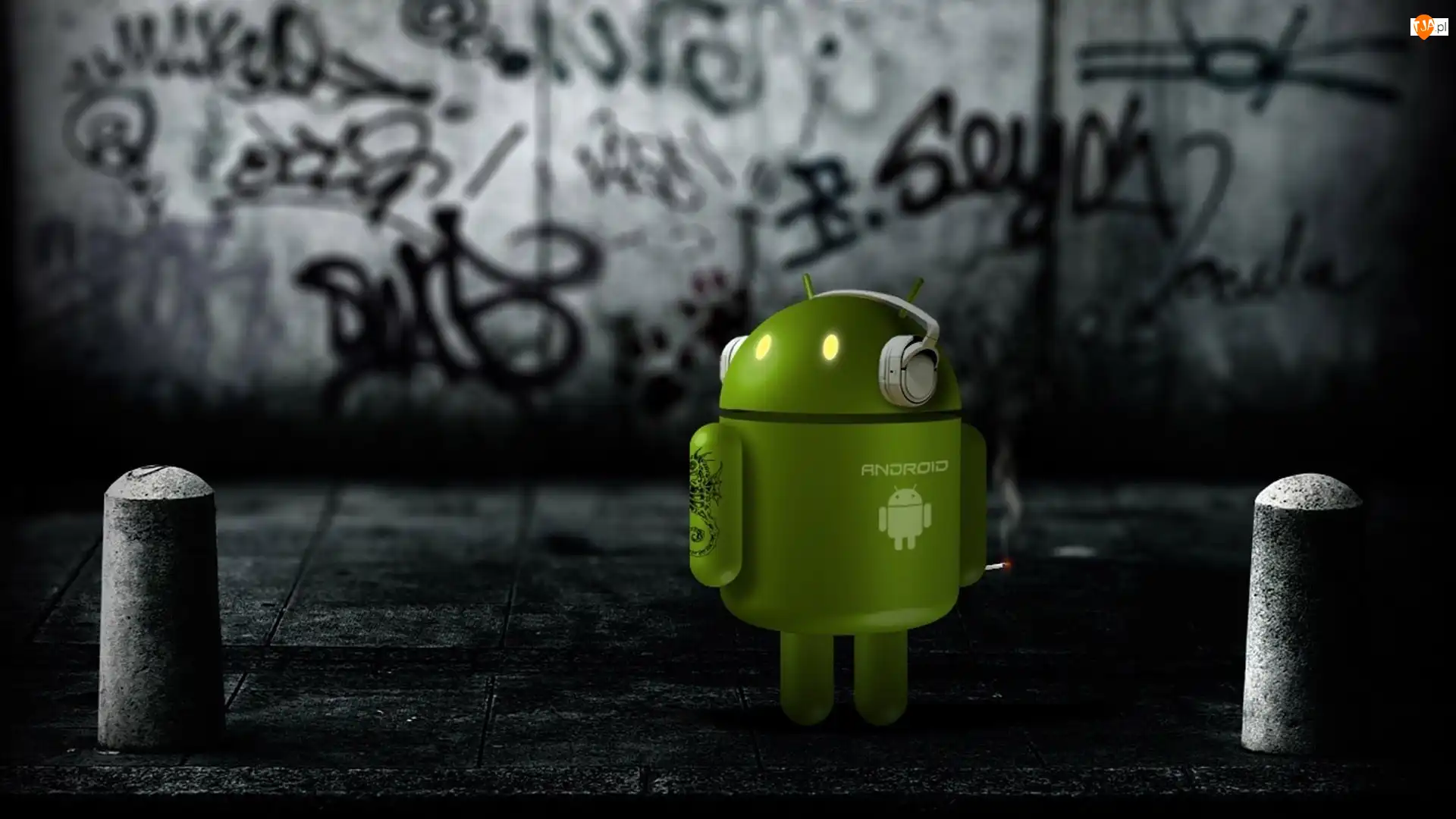 Tatuaż, Android, Słuchawki