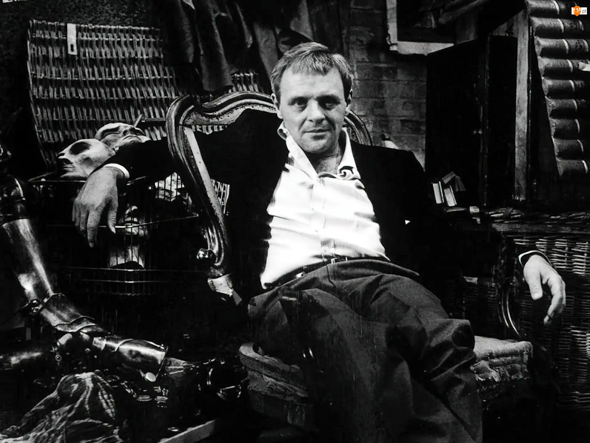 krzesło, Anthony Hopkins, mężczyzna