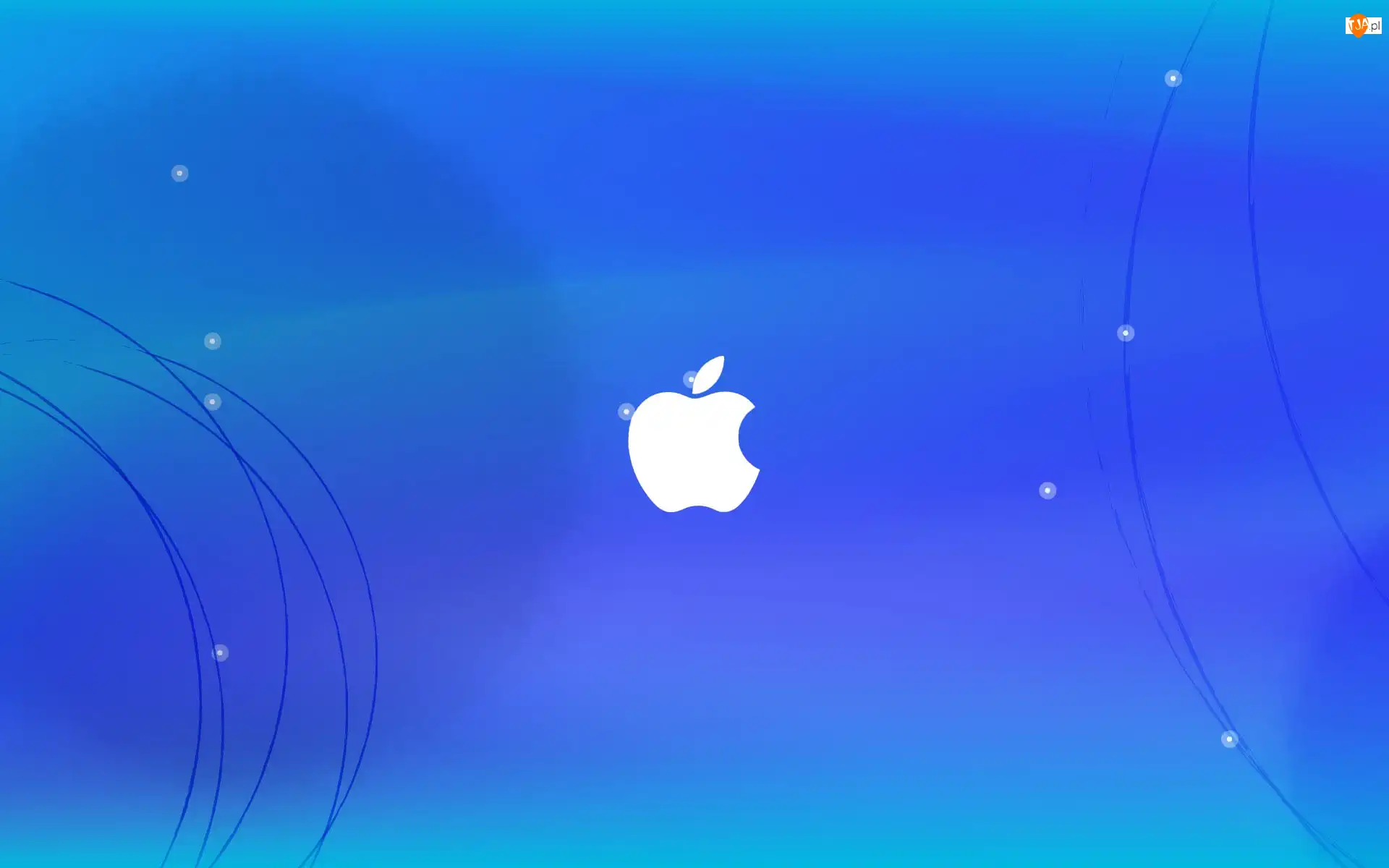 Tło, Apple, Niebieskie
