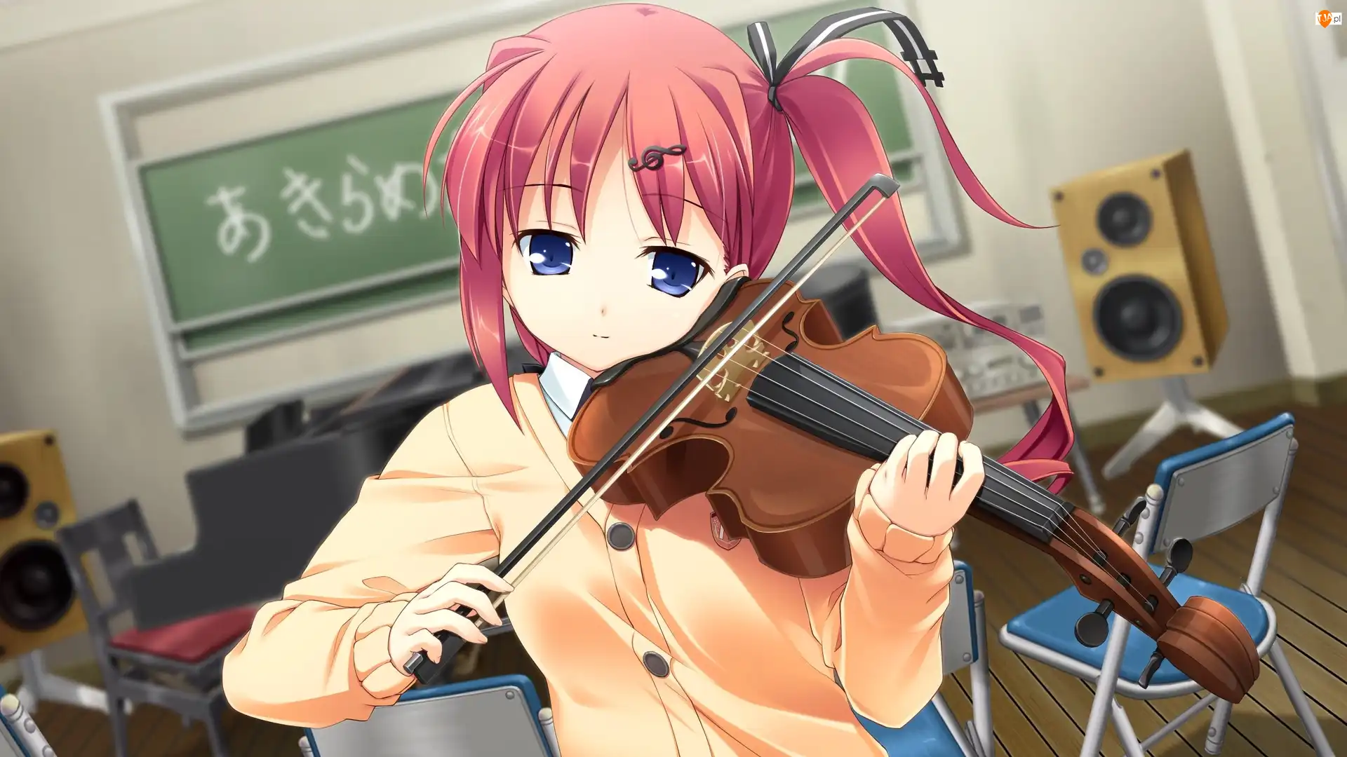 Sala, Anime, Skrzypce, Dziewczyna, Manga