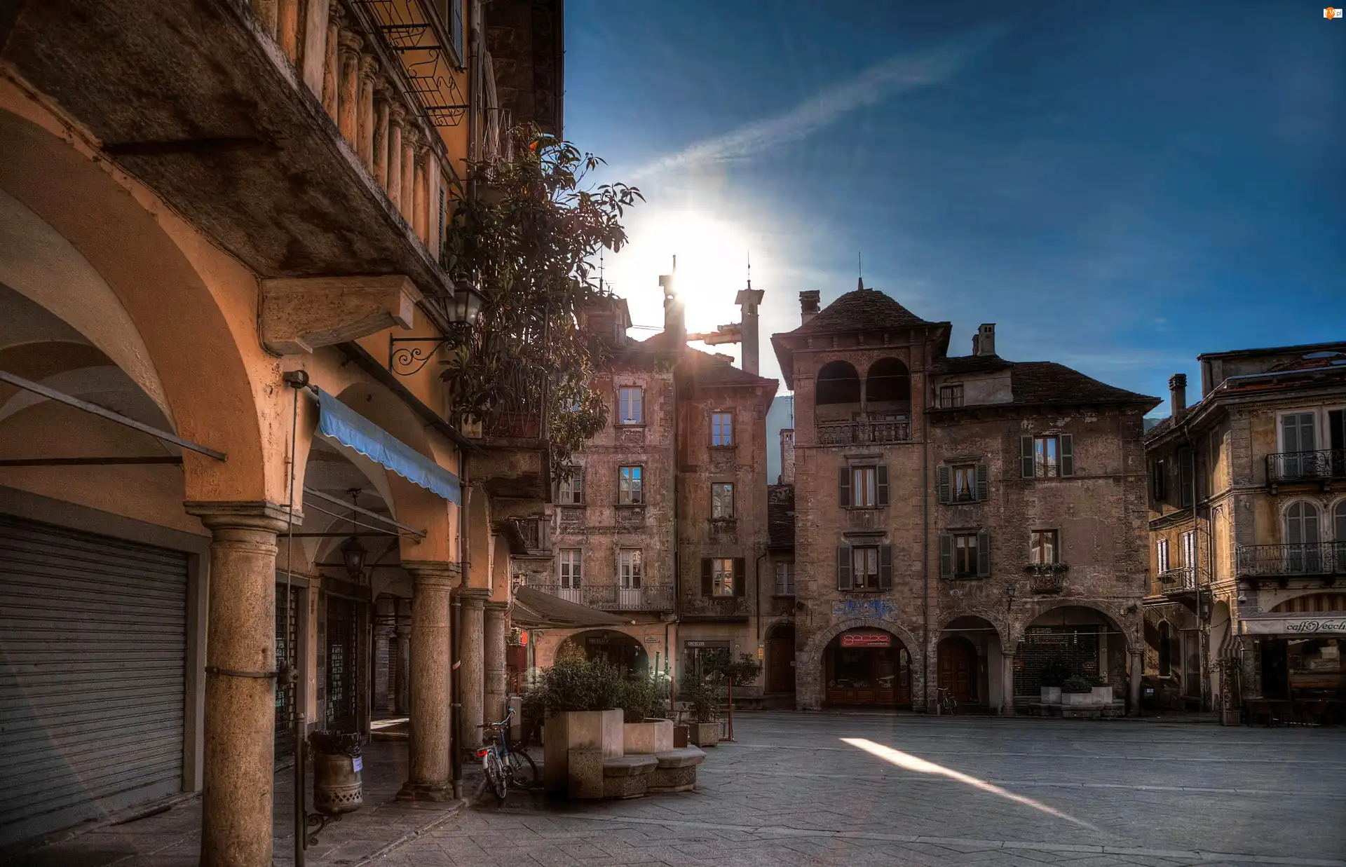 HDR, Domodossola Piemont, Włochy, Ulica